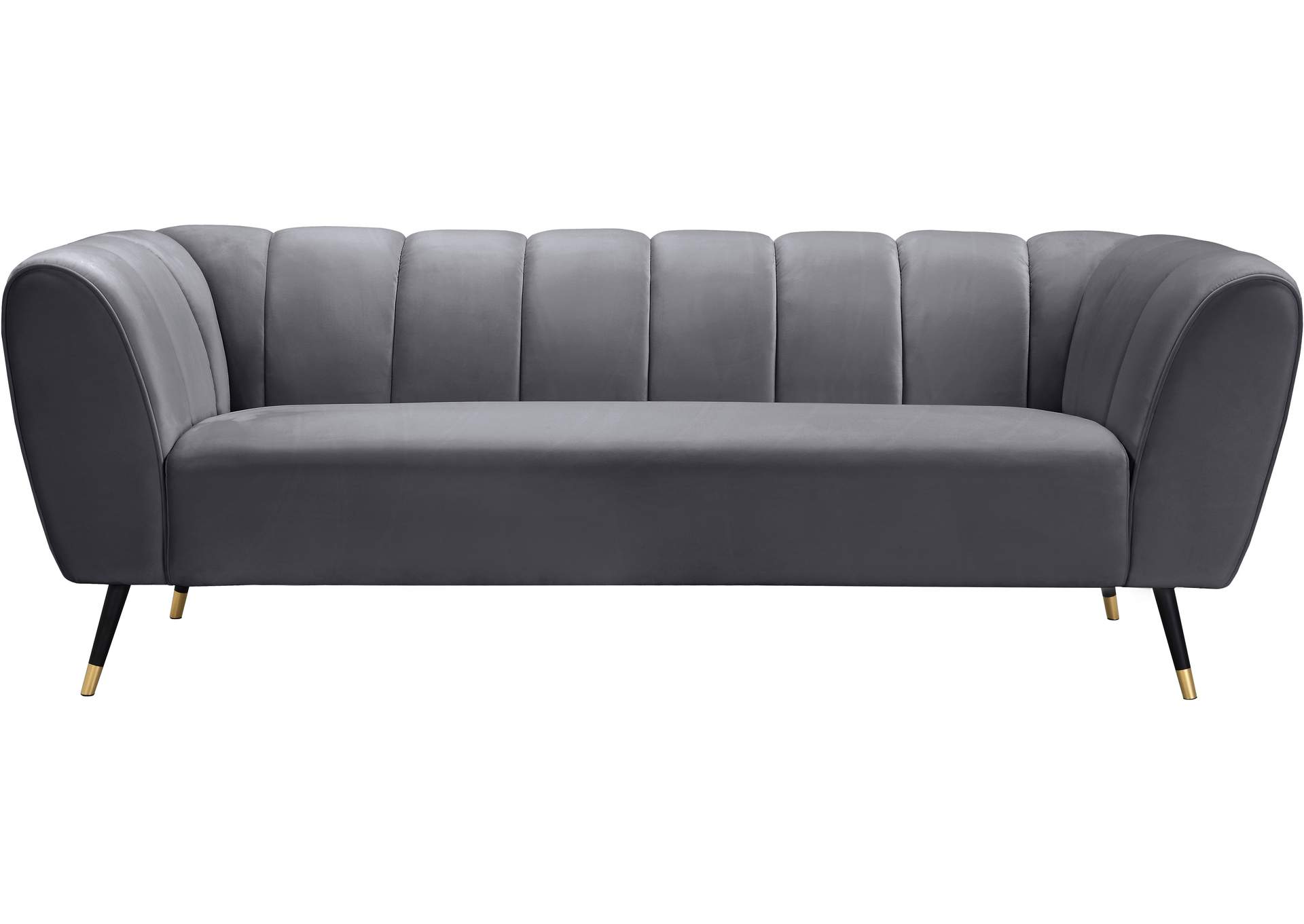 Beaumont Grey Velvet Sofa,Meridian Furniture