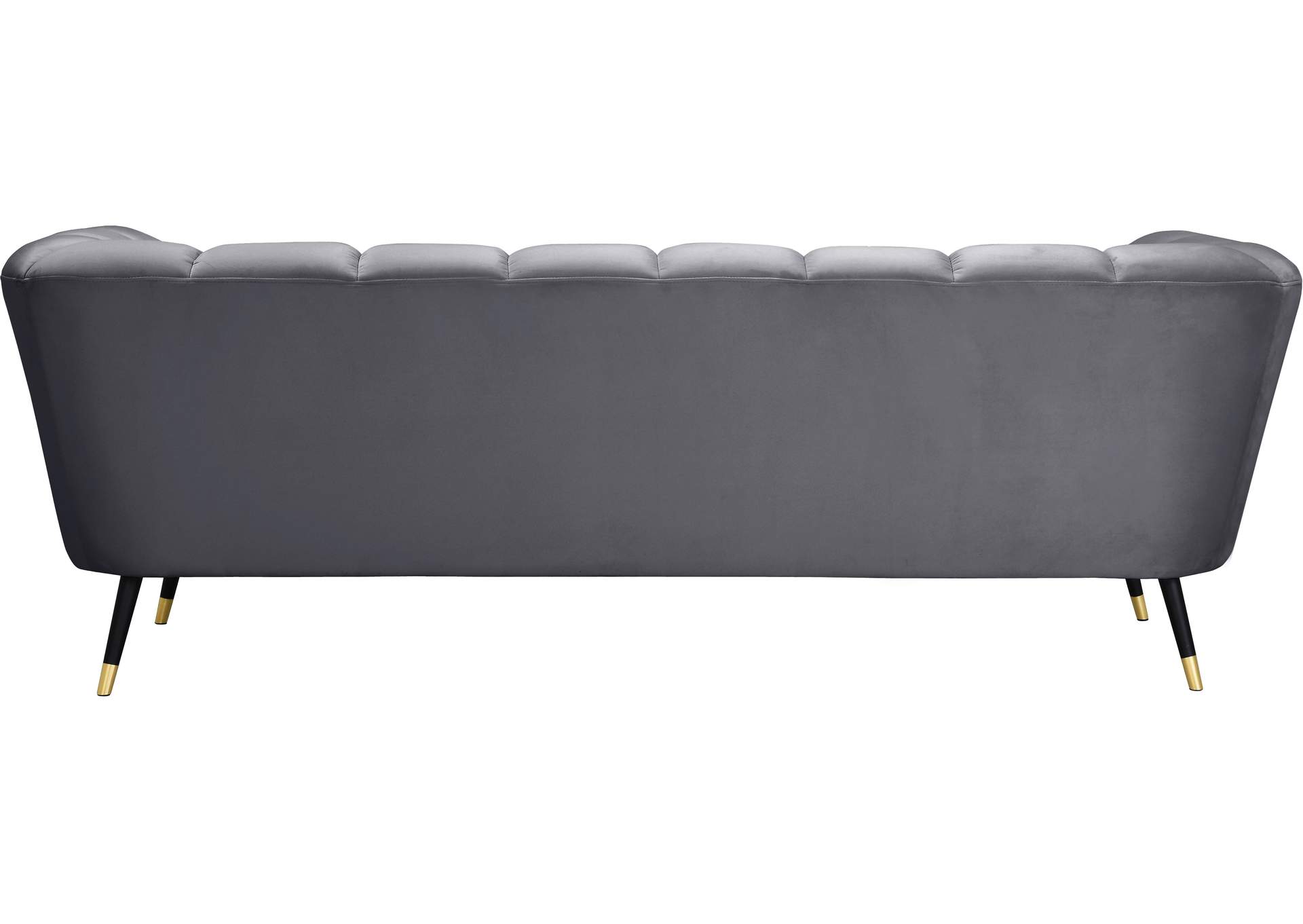 Beaumont Grey Velvet Sofa,Meridian Furniture