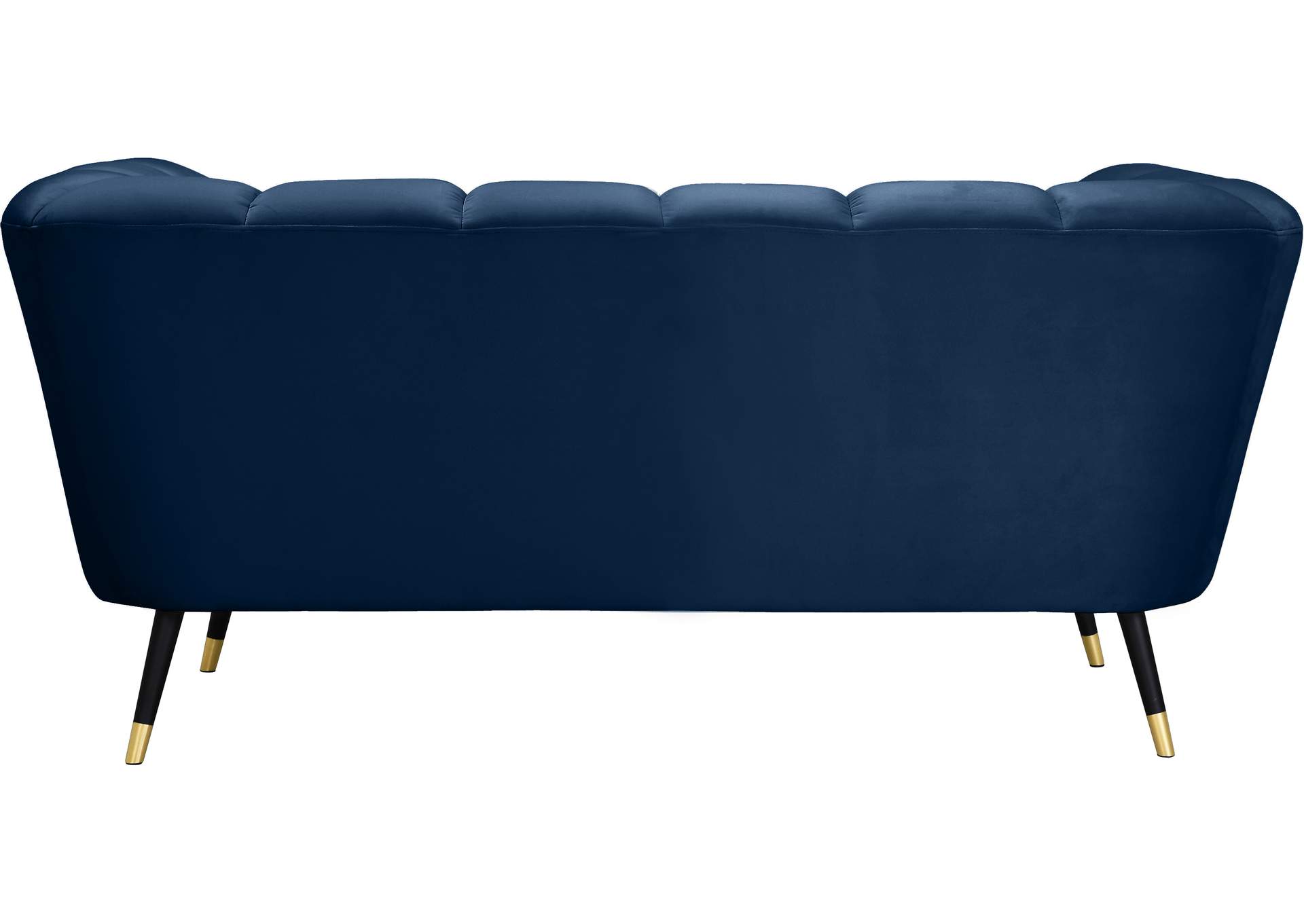 Beaumont Navy Velvet Loveseat,Meridian Furniture