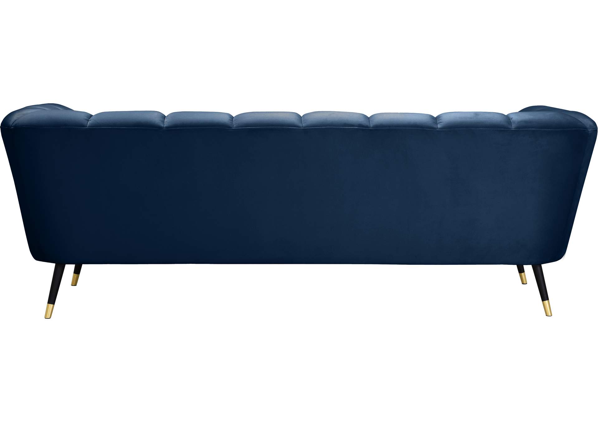 Beaumont Navy Velvet Sofa,Meridian Furniture