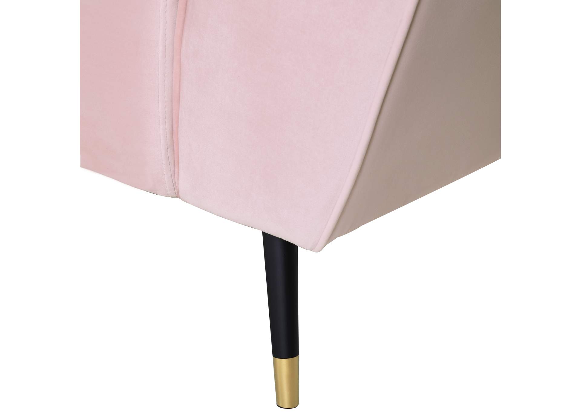 Beaumont Pink Velvet Chair,Meridian Furniture