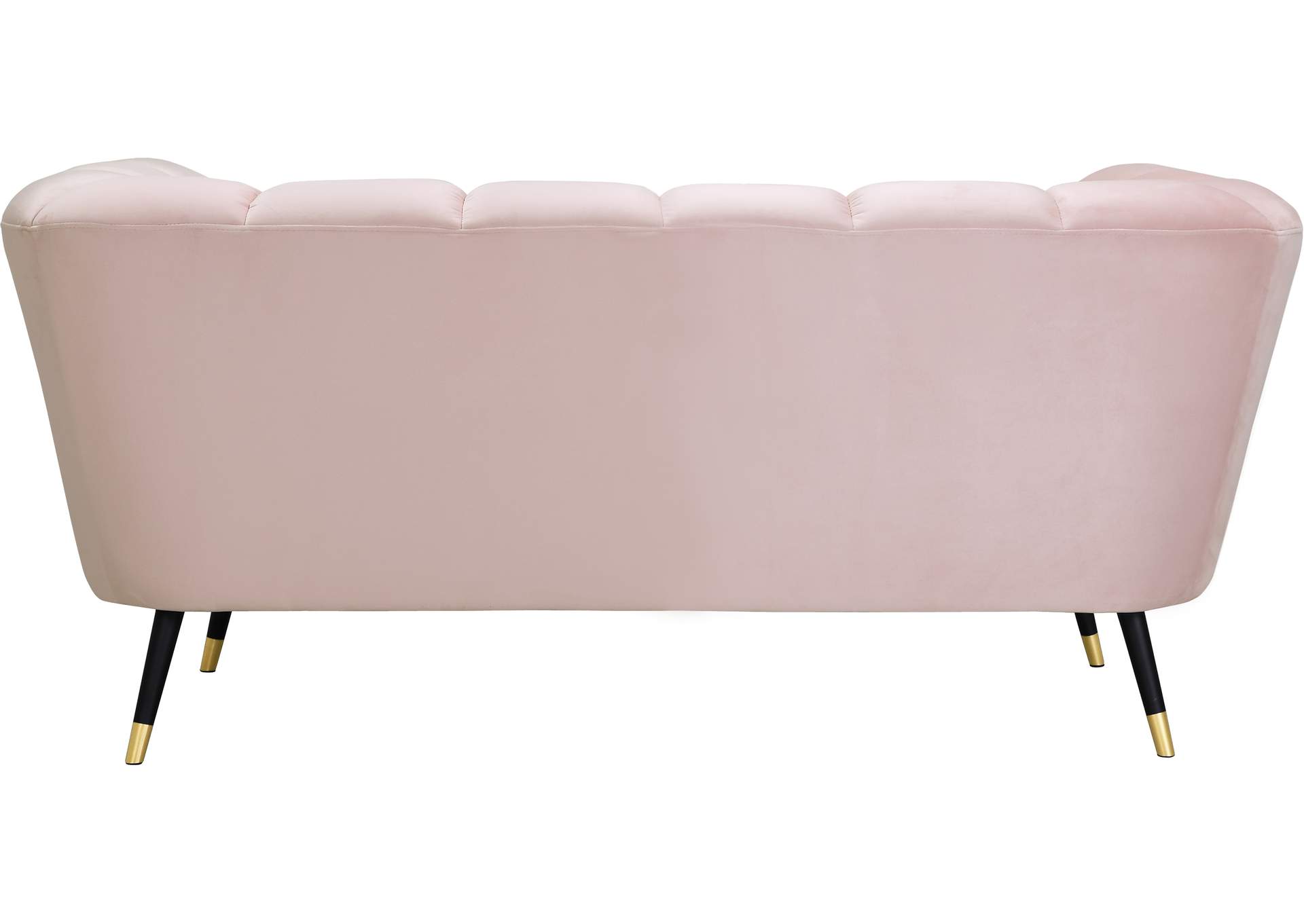 Beaumont Pink Velvet Loveseat,Meridian Furniture