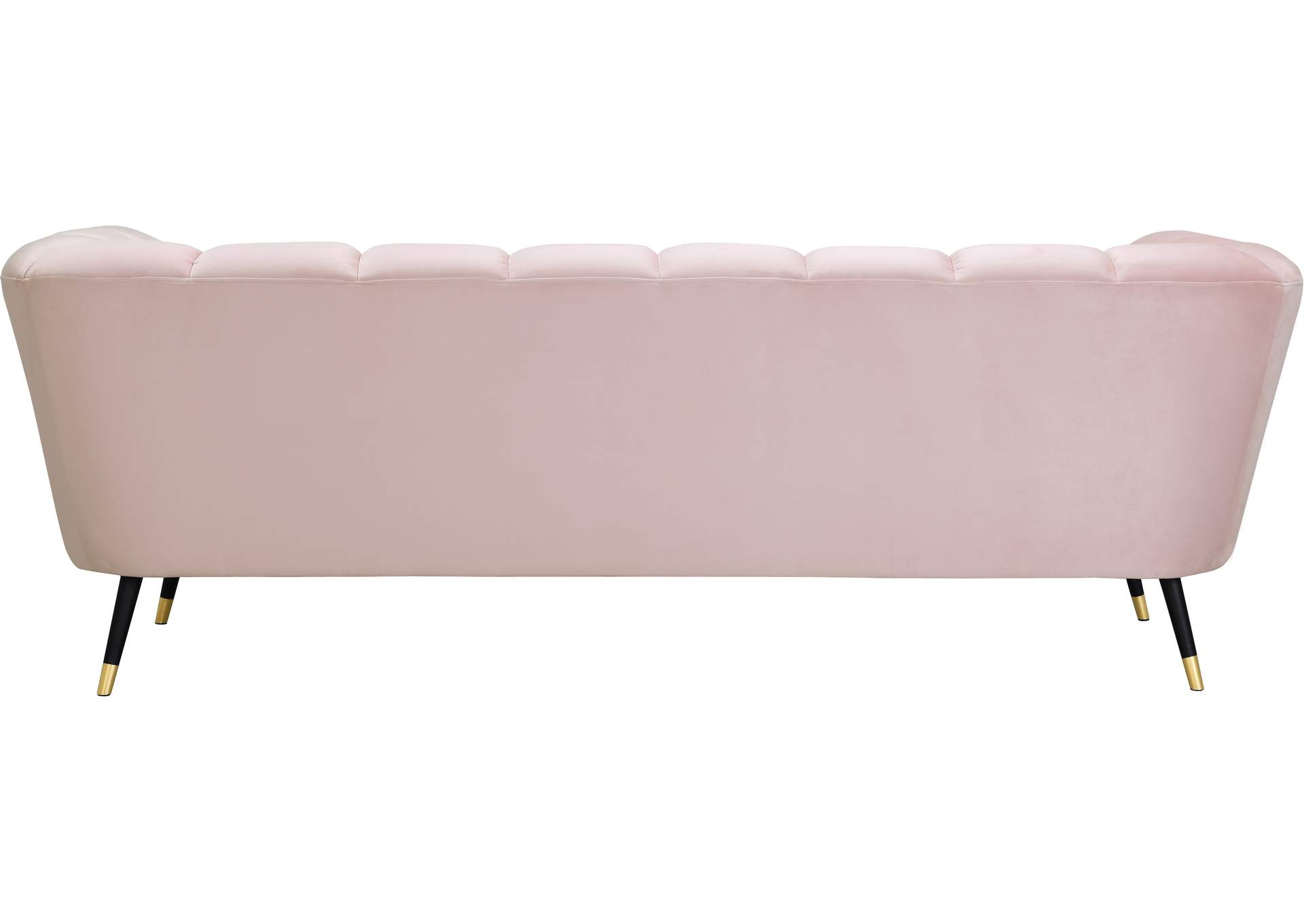 Beaumont Pink Velvet Sofa,Meridian Furniture