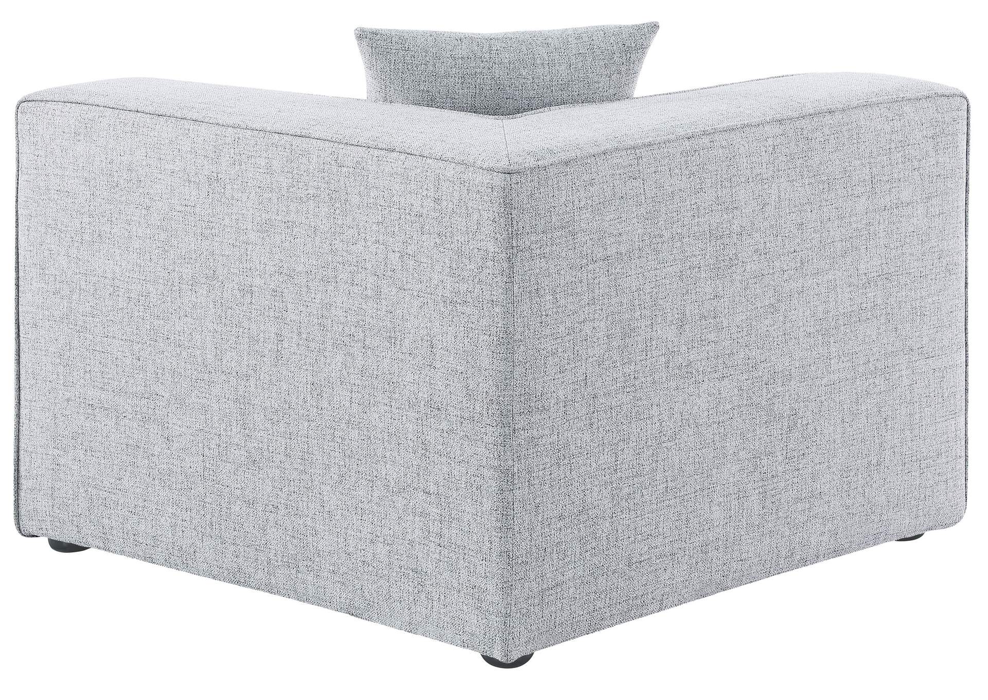 Cube Grey Durable Linen Corner,Meridian Furniture