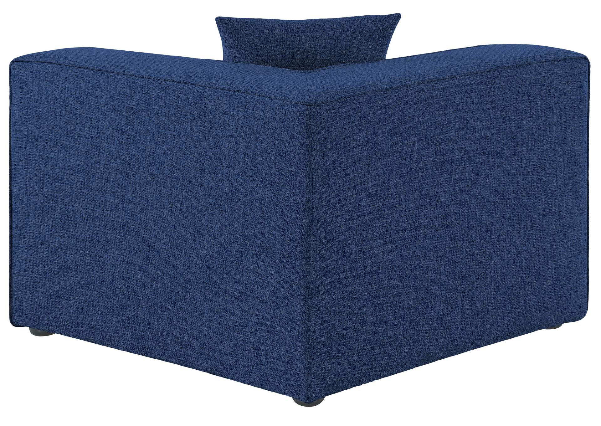 Cube Navy Durable Linen Corner,Meridian Furniture