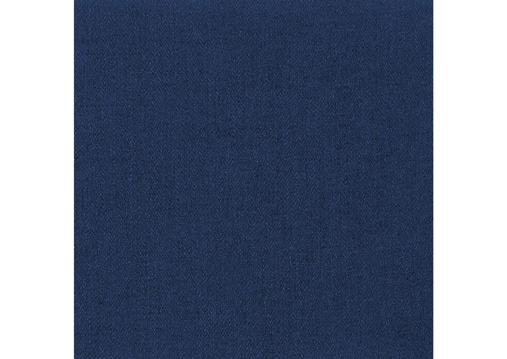 Cube Navy Durable Linen Textured Ottoman,Meridian Furniture