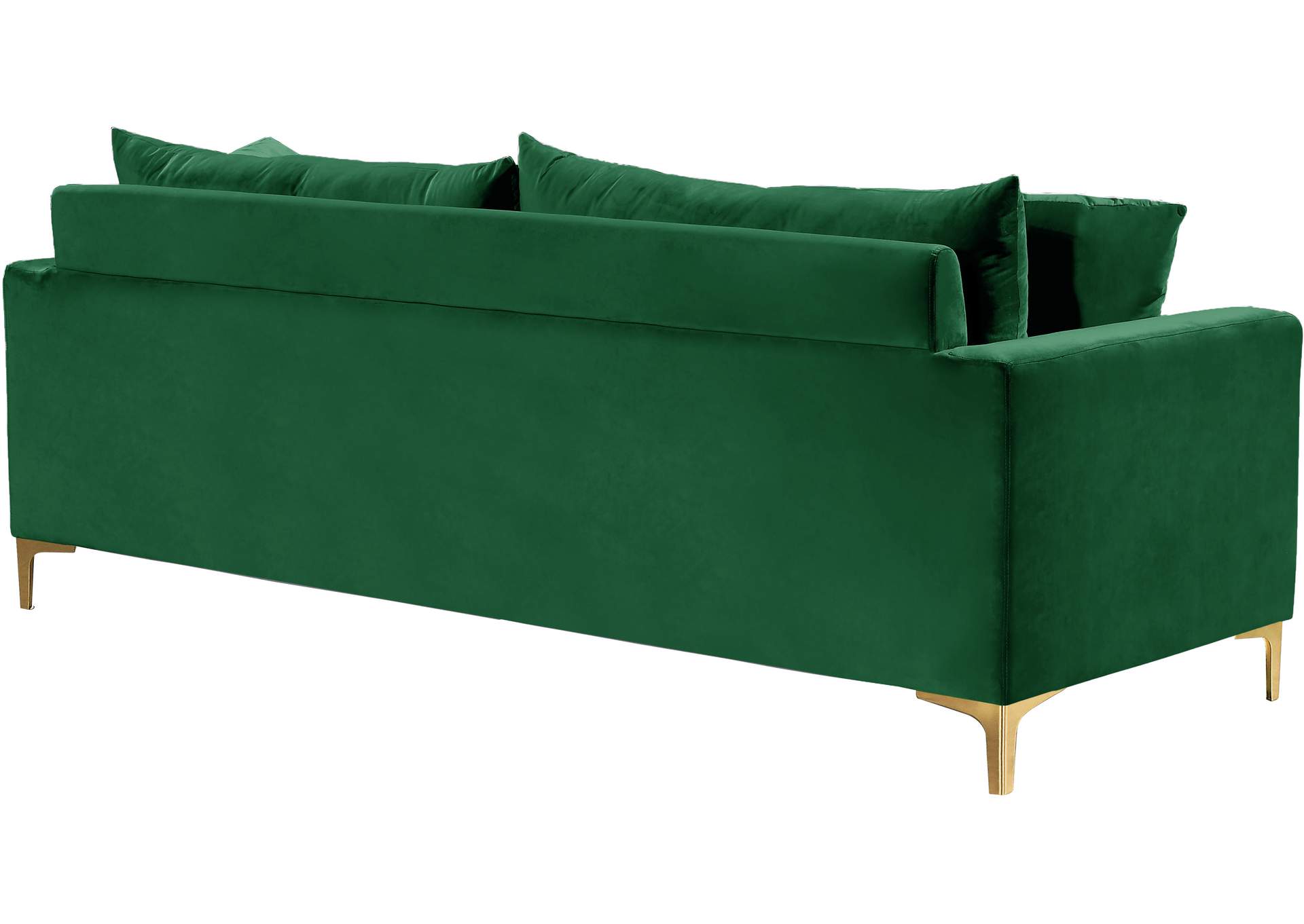 Naomi Green Velvet Sofa,Meridian Furniture