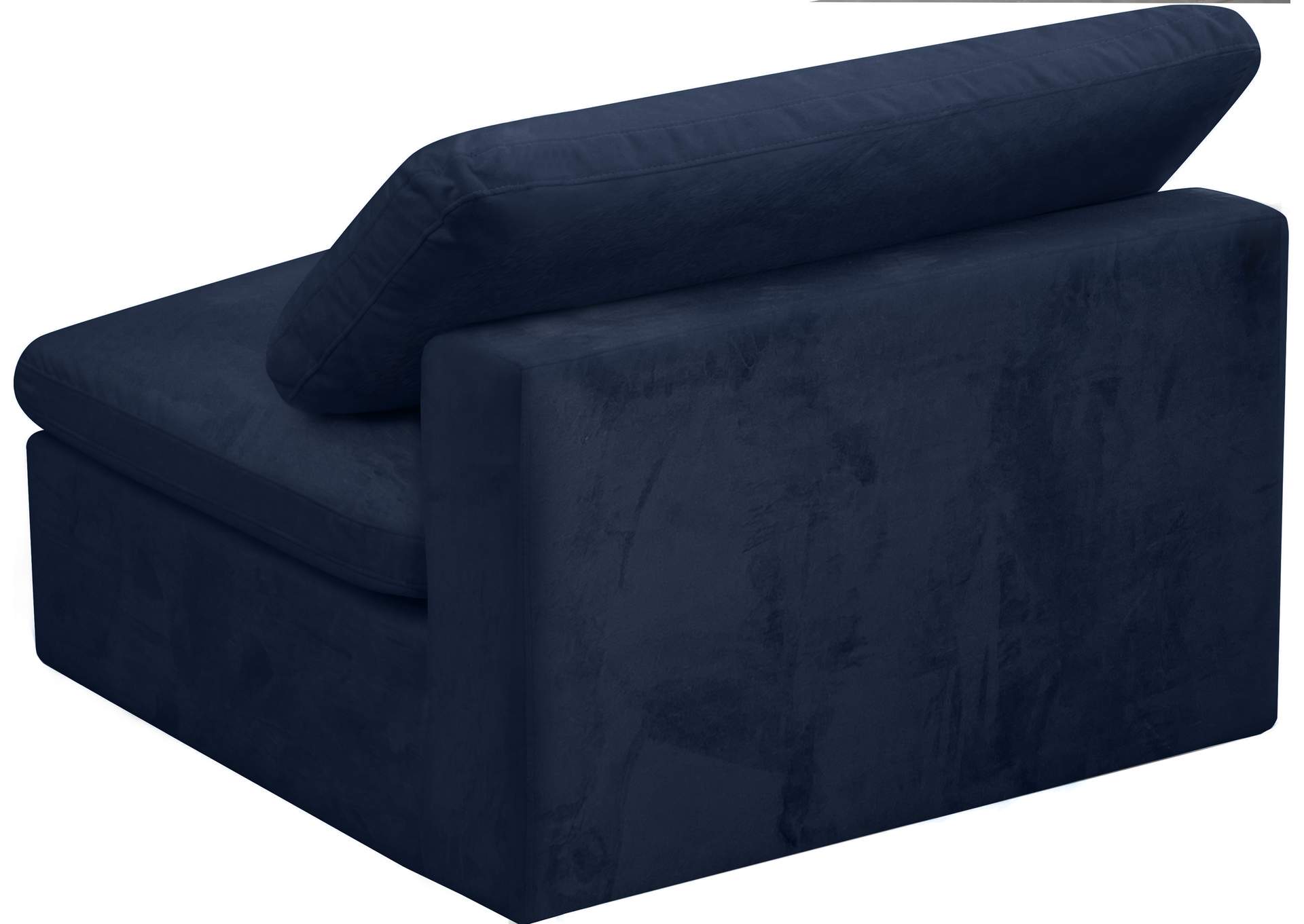 Cozy Navy Velvet Chair,Meridian Furniture