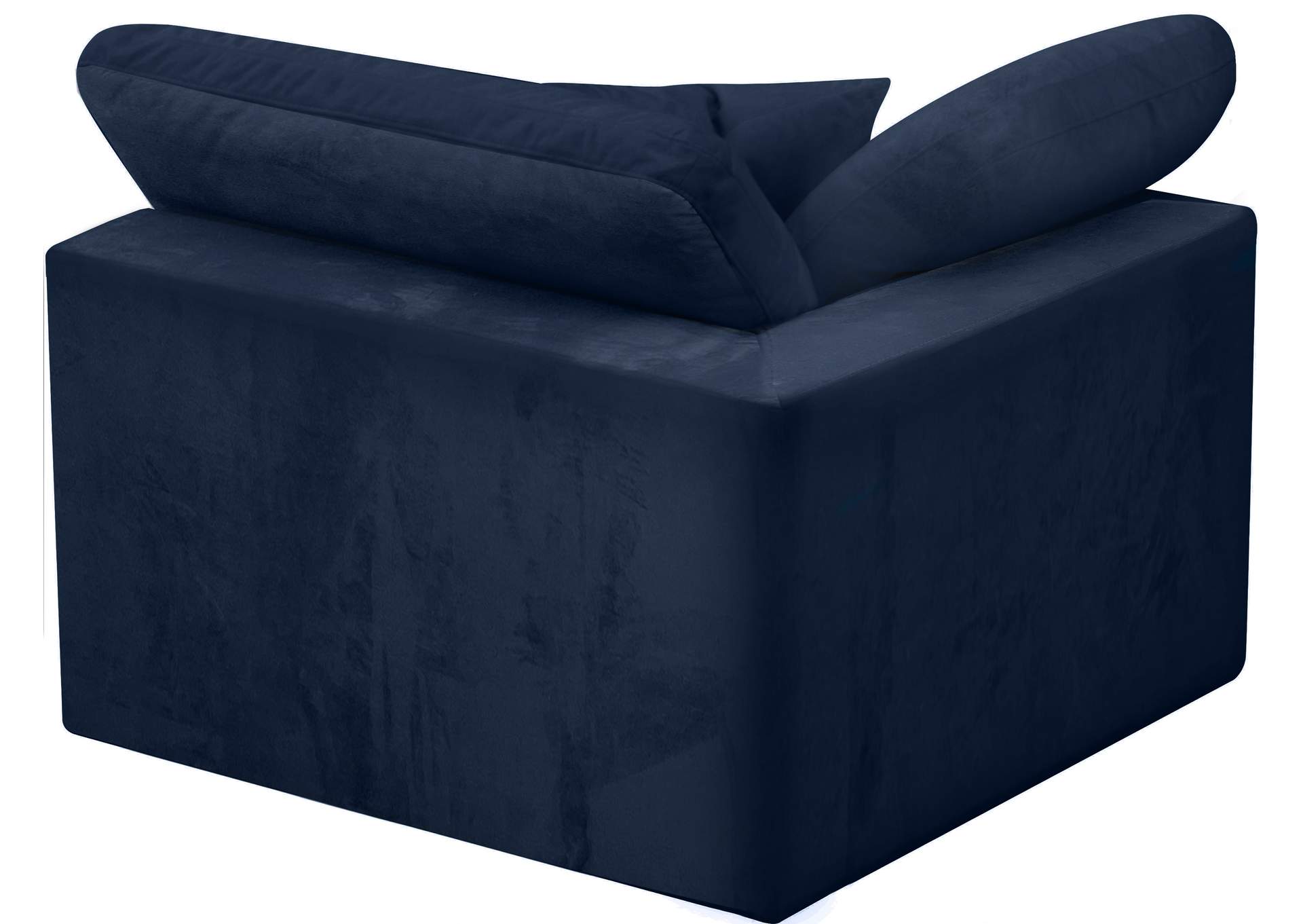 Cozy Navy Velvet Chair,Meridian Furniture