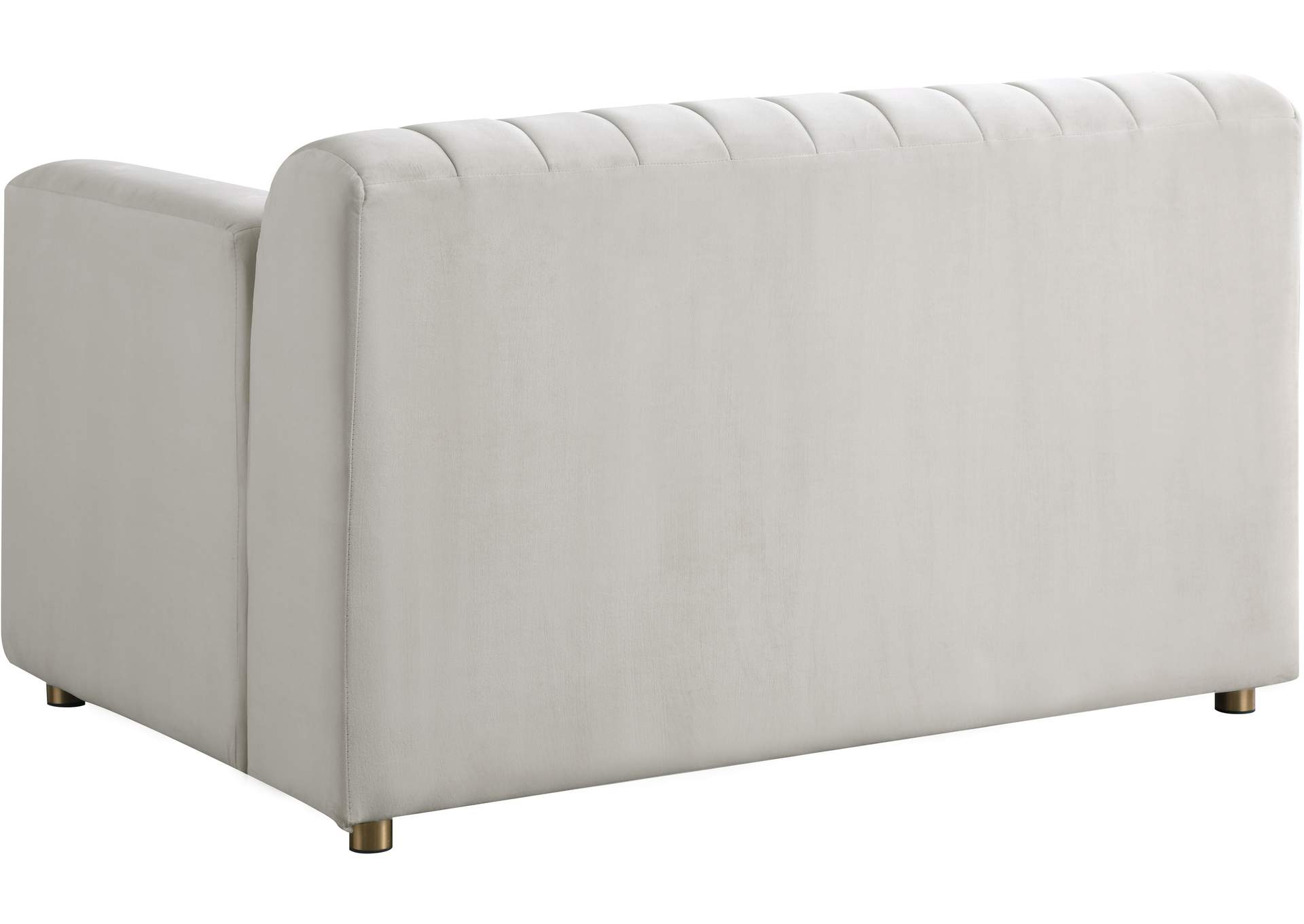 Naya Cream Velvet Chair,Meridian Furniture