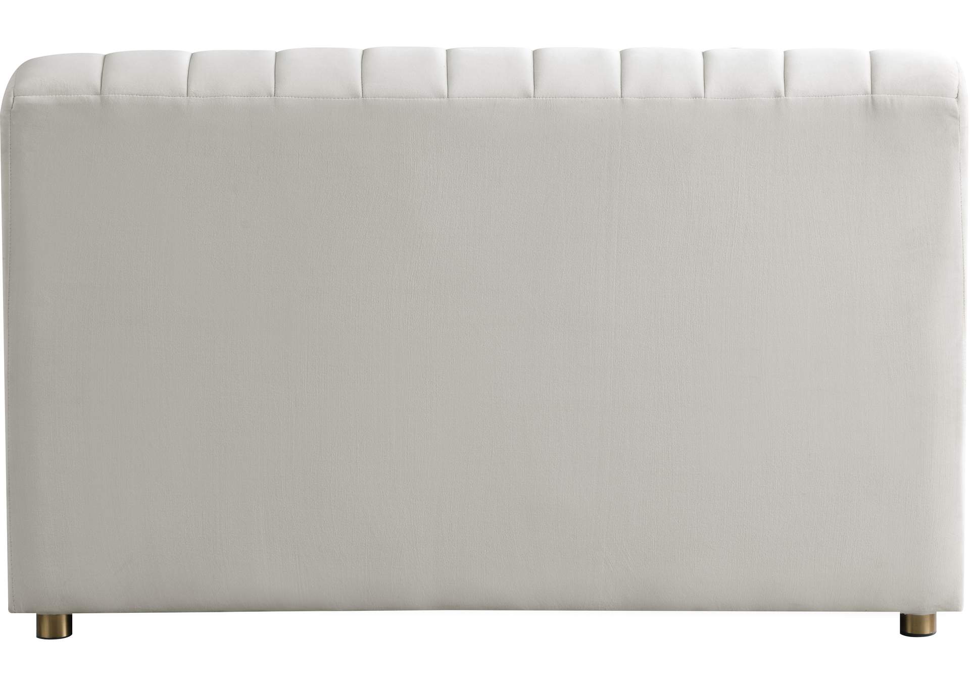 Naya Cream Velvet Chair,Meridian Furniture