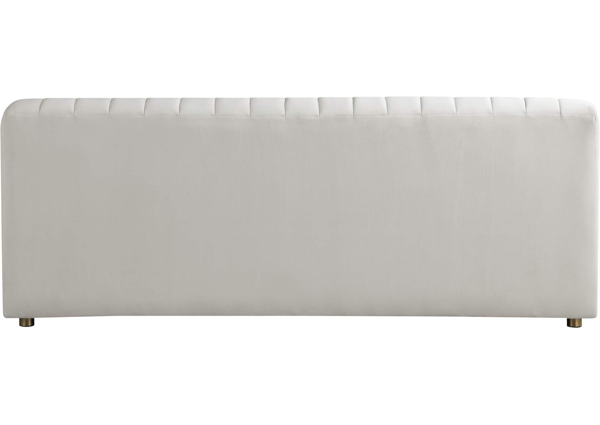 Naya Cream Velvet Loveseat,Meridian Furniture