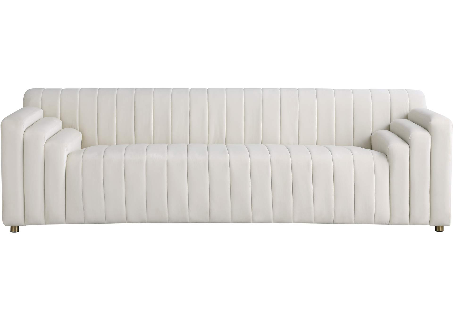 Naya Cream Velvet Sofa,Meridian Furniture