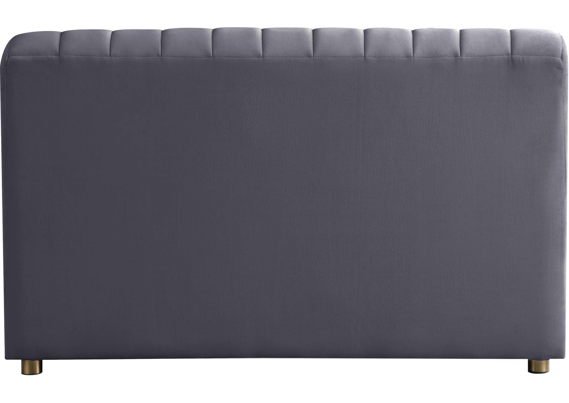 Naya Grey Velvet Chair,Meridian Furniture