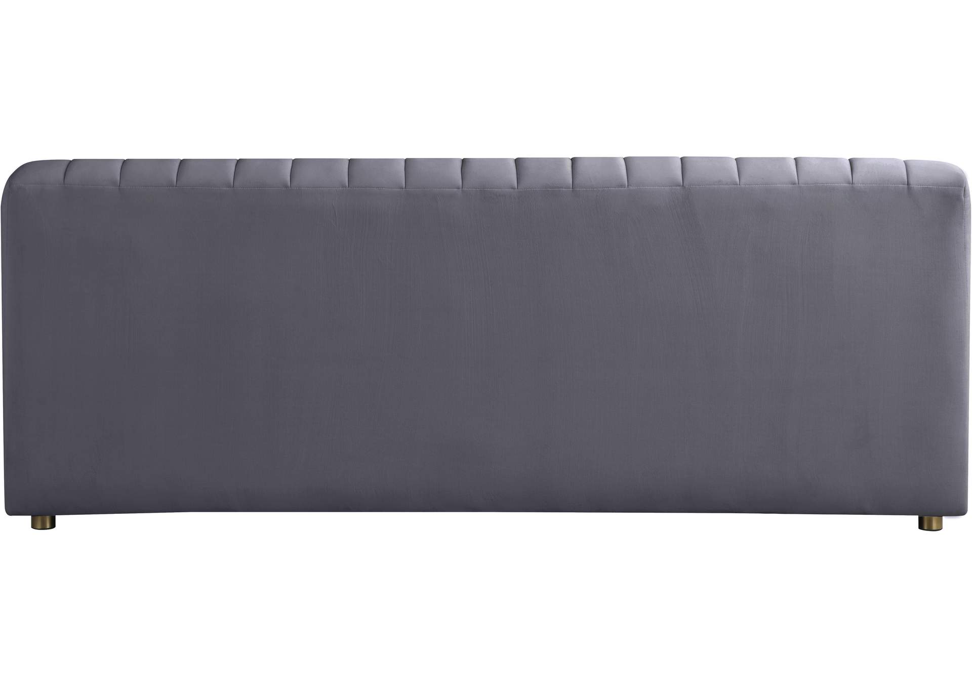 Naya Grey Velvet Loveseat,Meridian Furniture