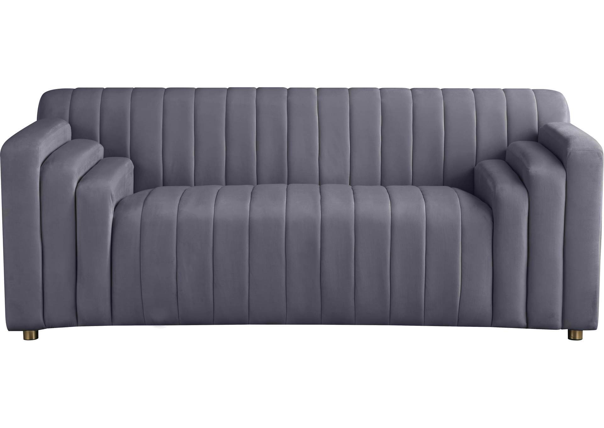 Naya Grey Velvet Loveseat,Meridian Furniture