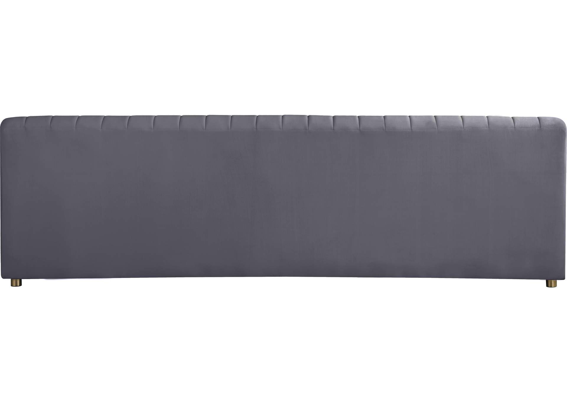 Naya Grey Velvet Sofa,Meridian Furniture