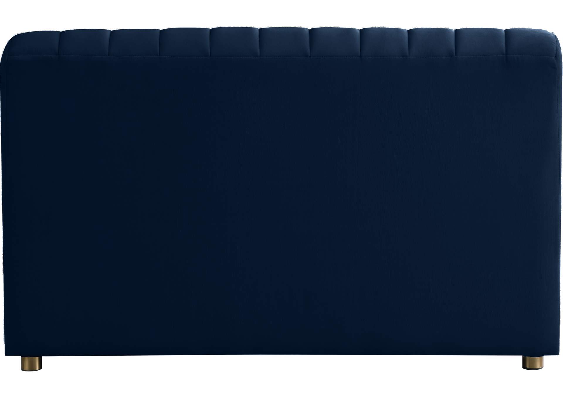 Naya Navy Velvet Chair,Meridian Furniture