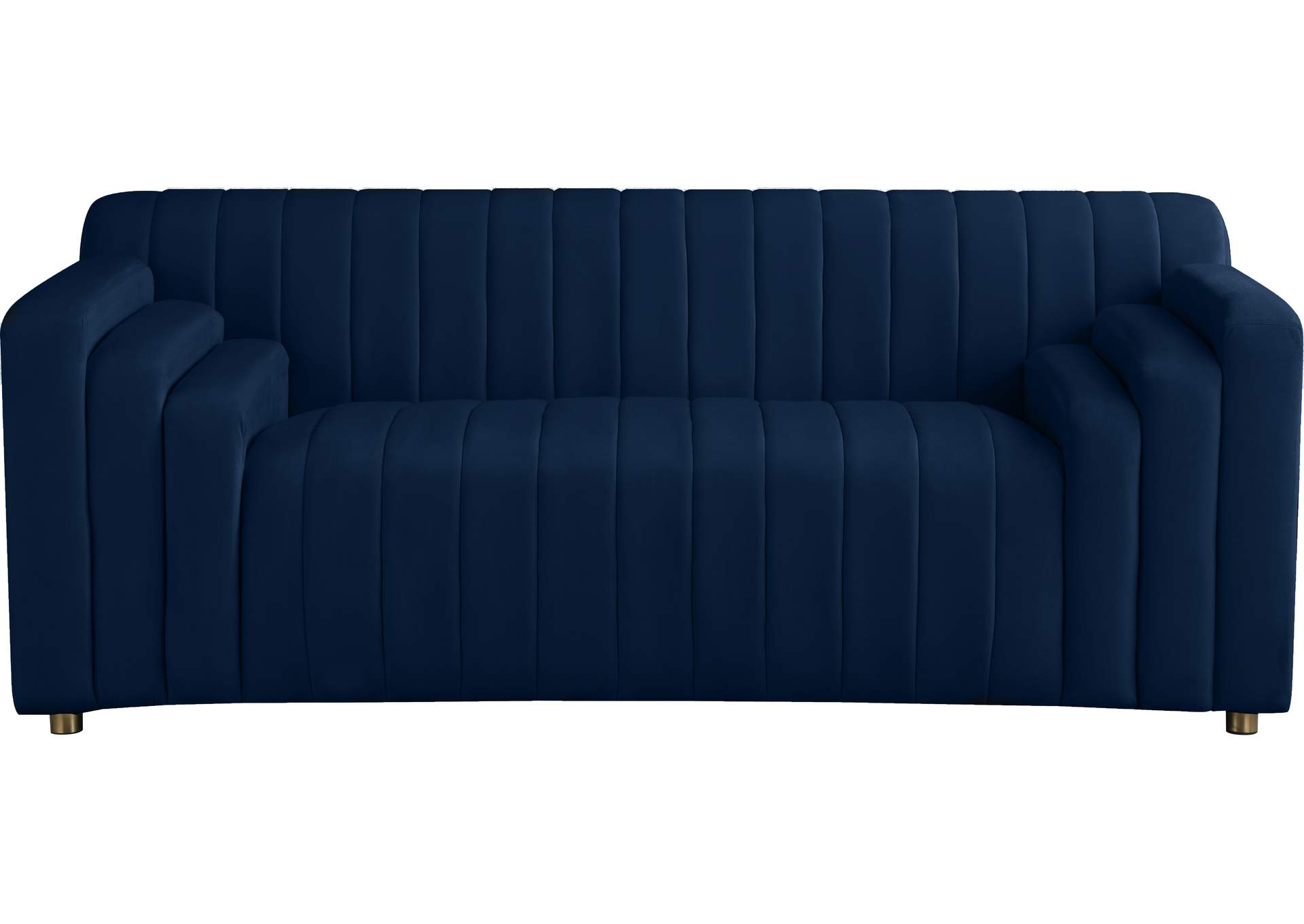 Naya Navy Velvet Loveseat,Meridian Furniture