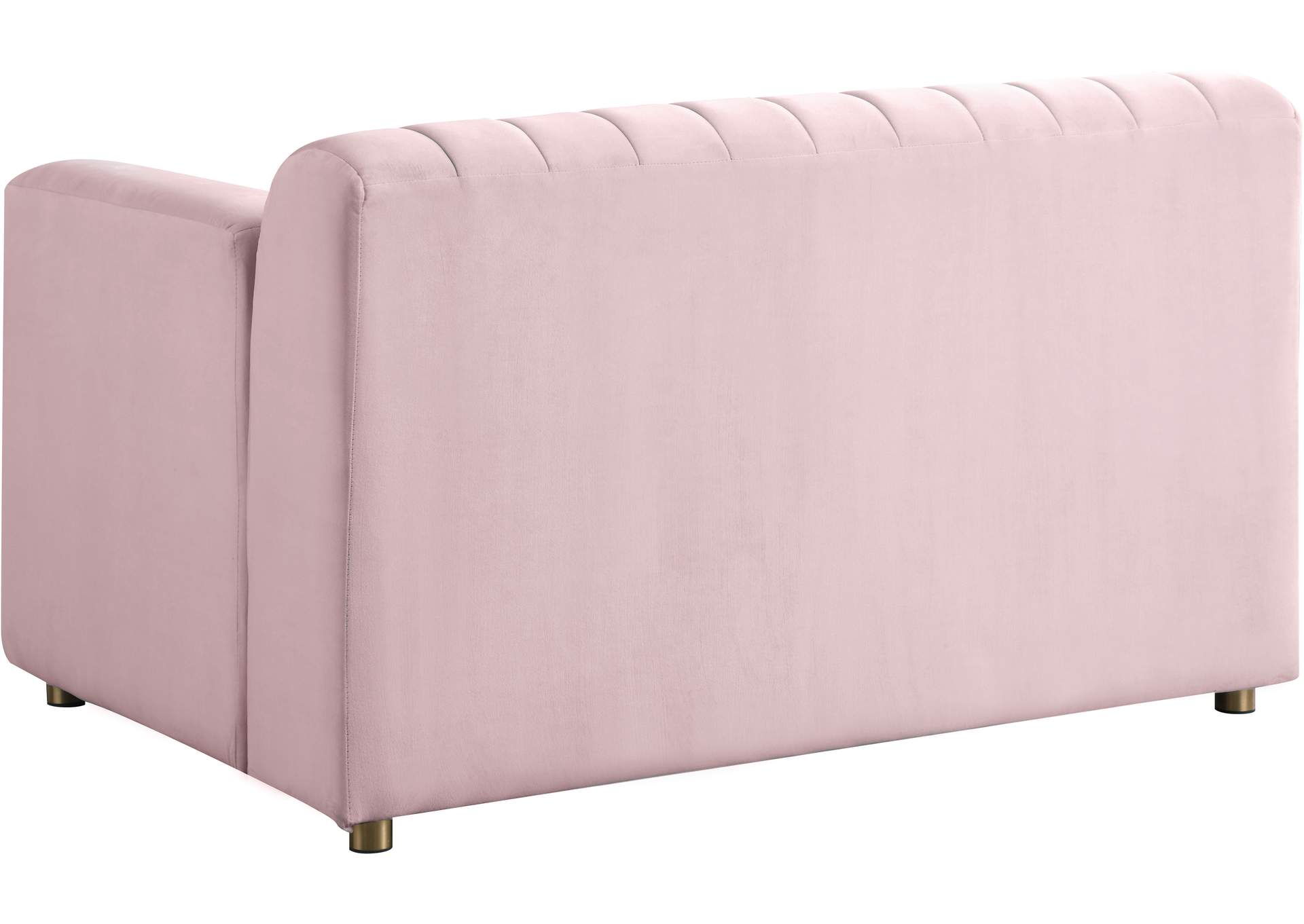 Naya Pink Velvet Chair,Meridian Furniture