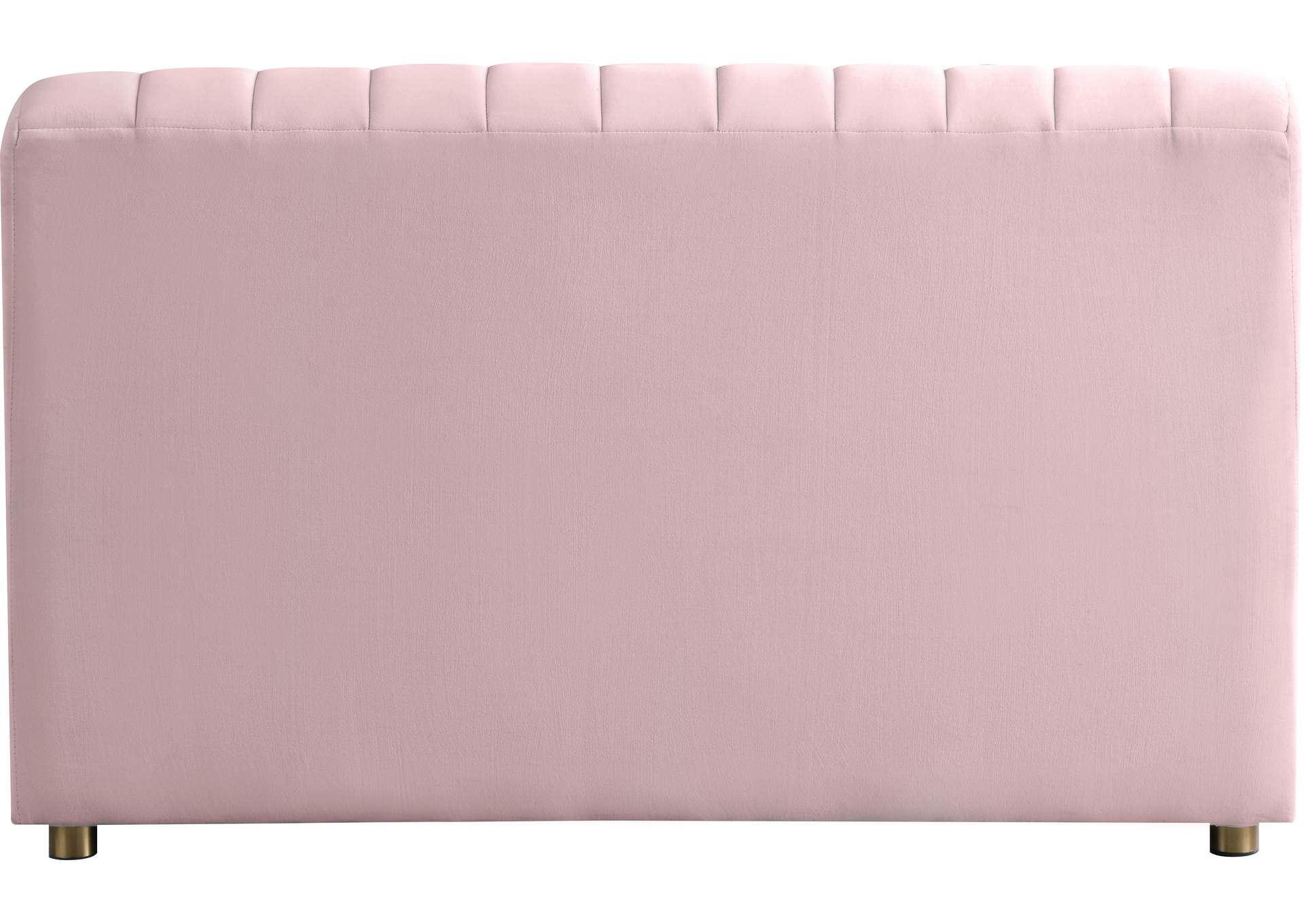 Naya Pink Velvet Chair,Meridian Furniture