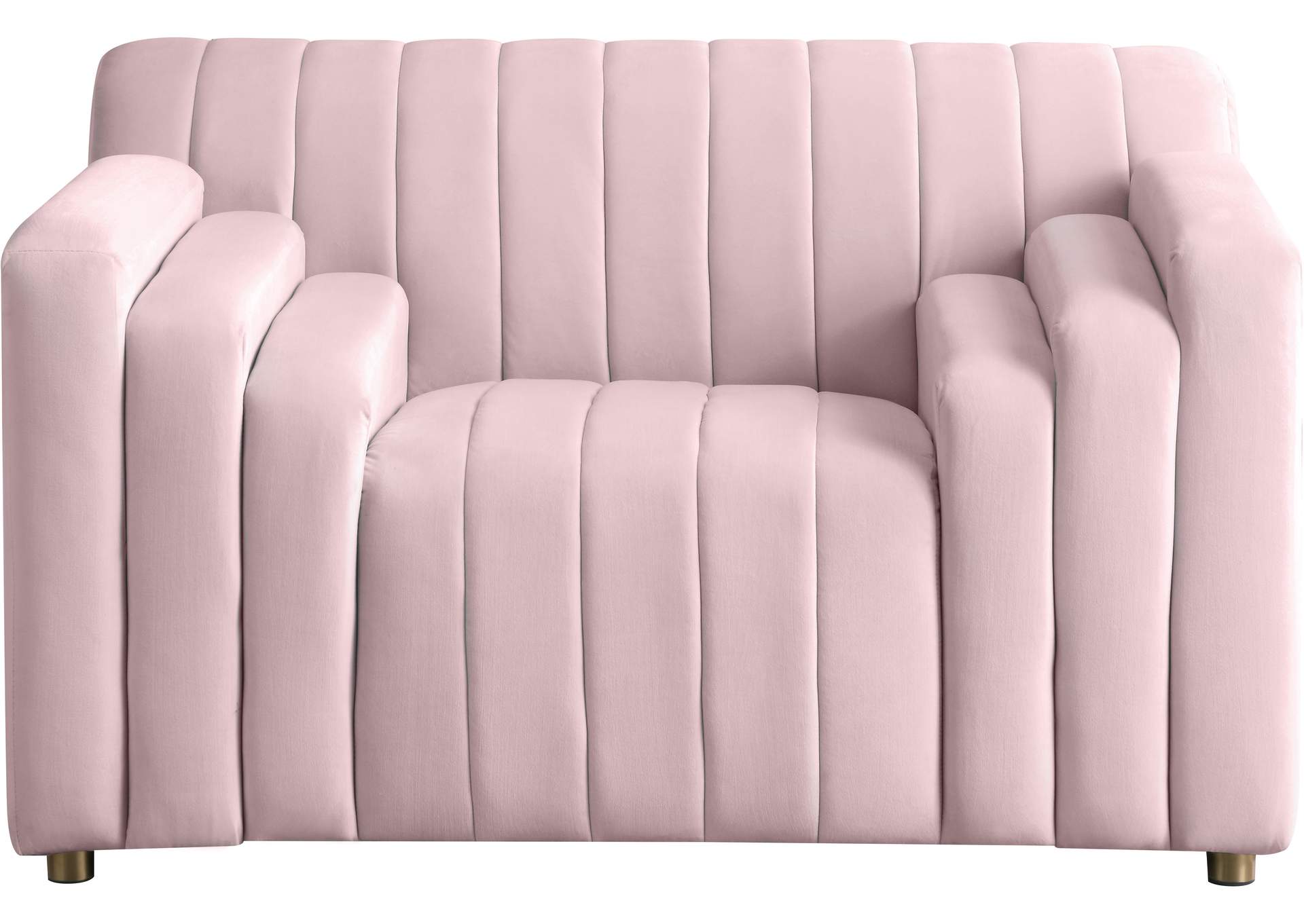 Naya Pink Velvet Chair,Meridian Furniture