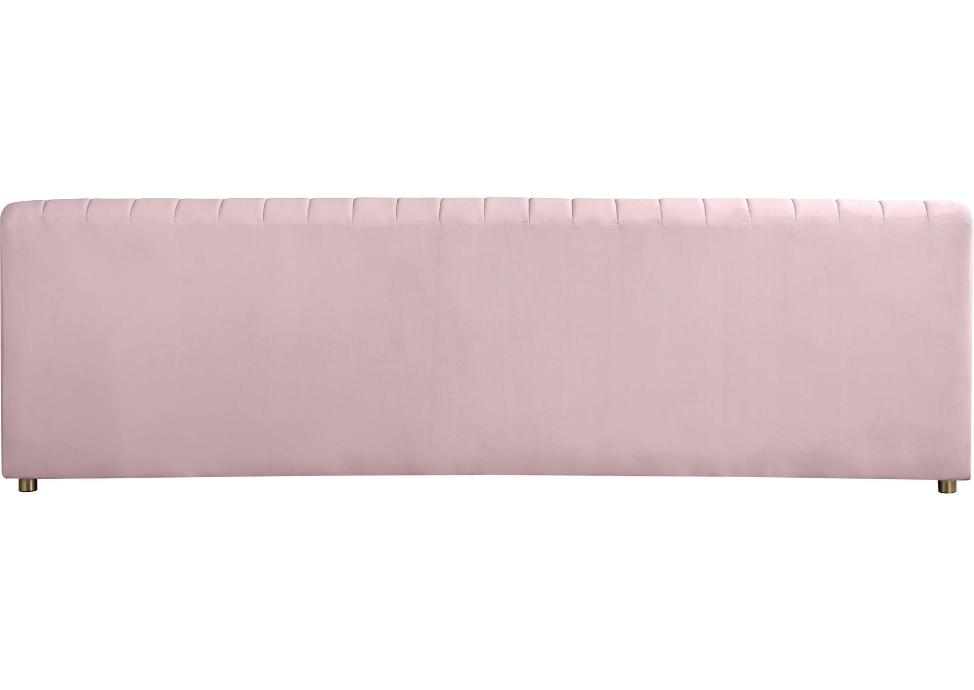 Naya Pink Velvet Sofa,Meridian Furniture