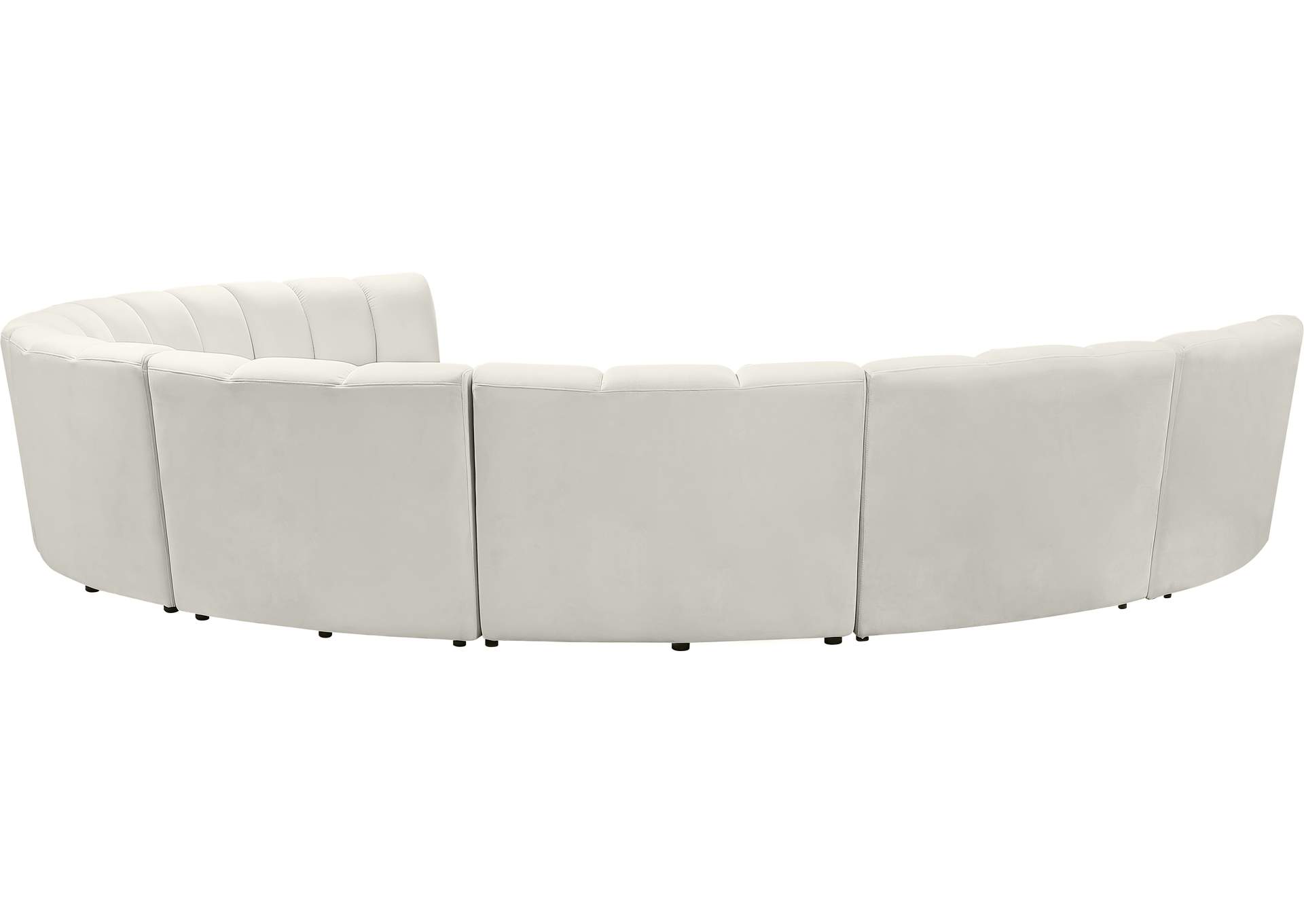 Infinity Cream Velvet 8 Piece Modular Sectional,Meridian Furniture