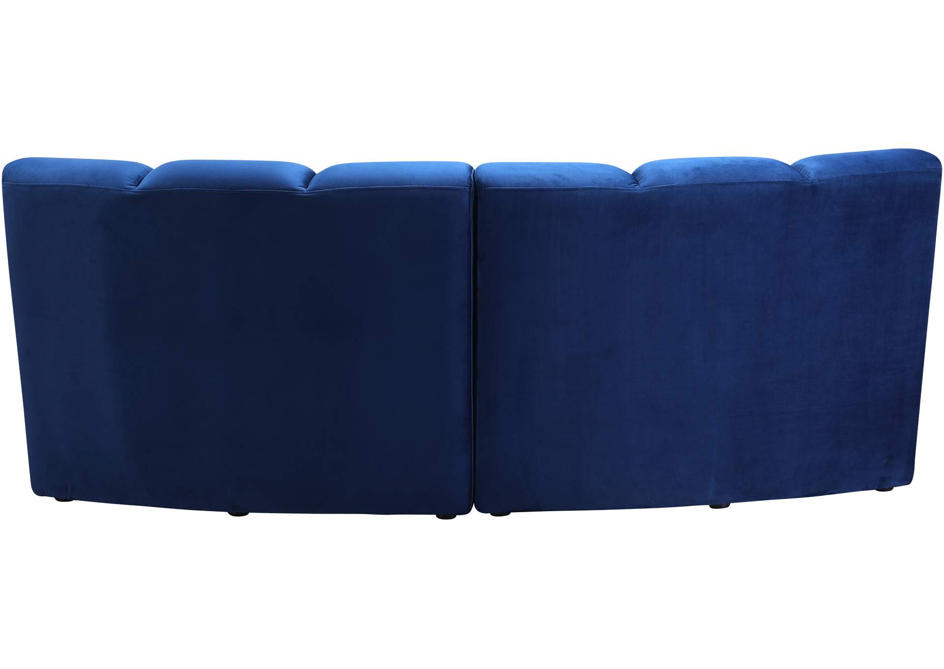 Infinity Navy Velvet 2 Piece Modular Sectional,Meridian Furniture