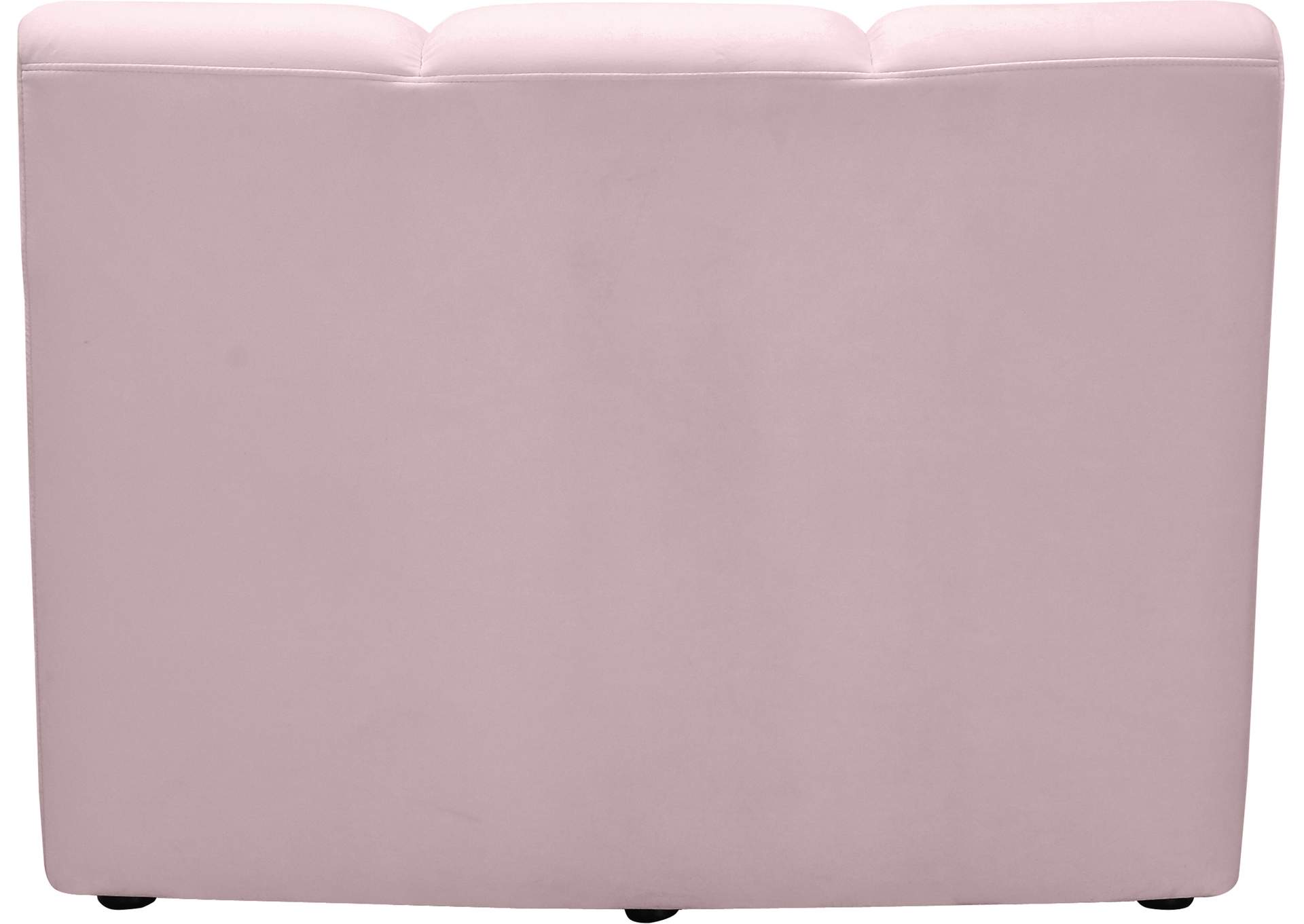 Infinity Pink Velvet Modular Chair,Meridian Furniture