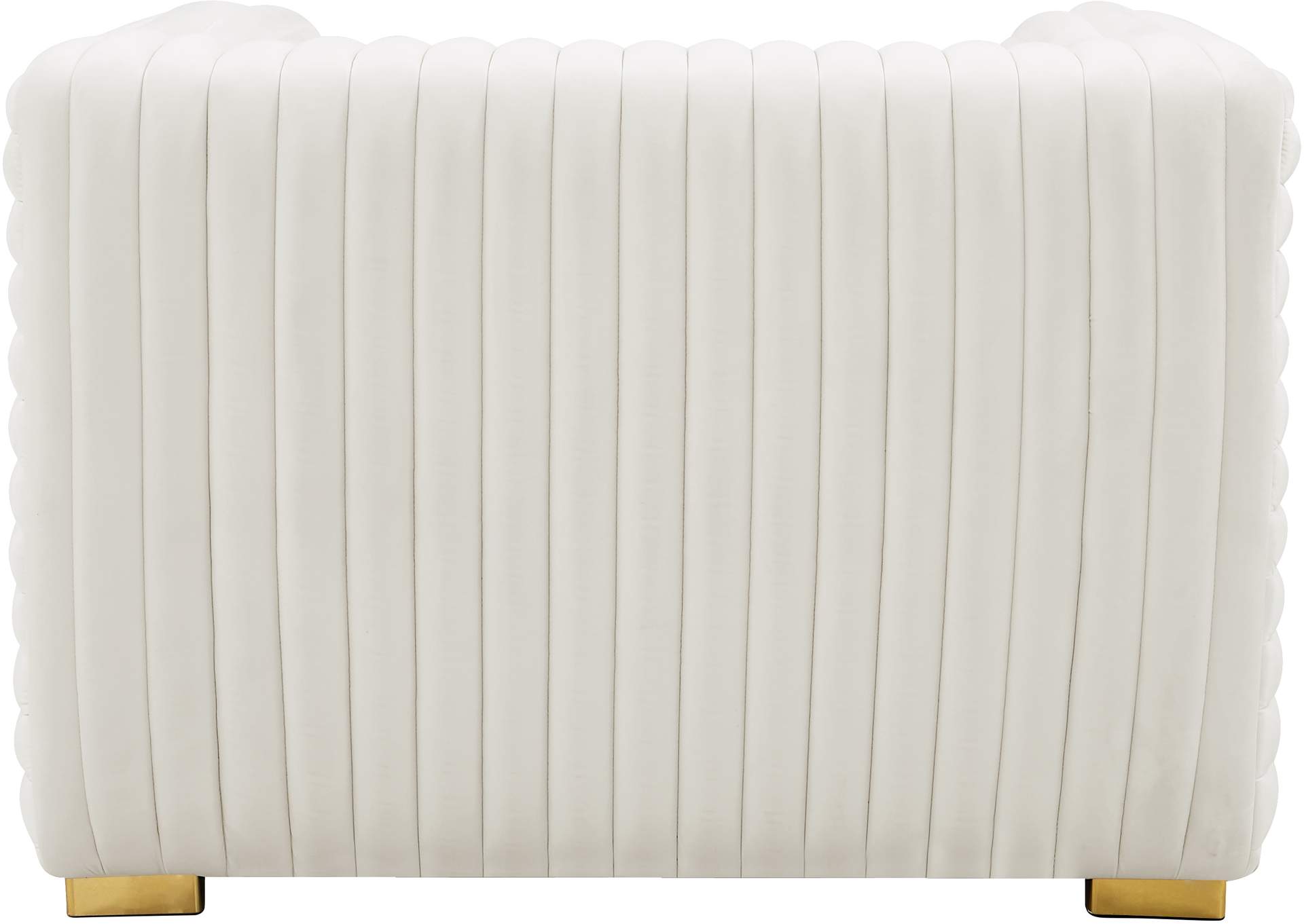 Ravish Cream Velvet Chair,Meridian Furniture