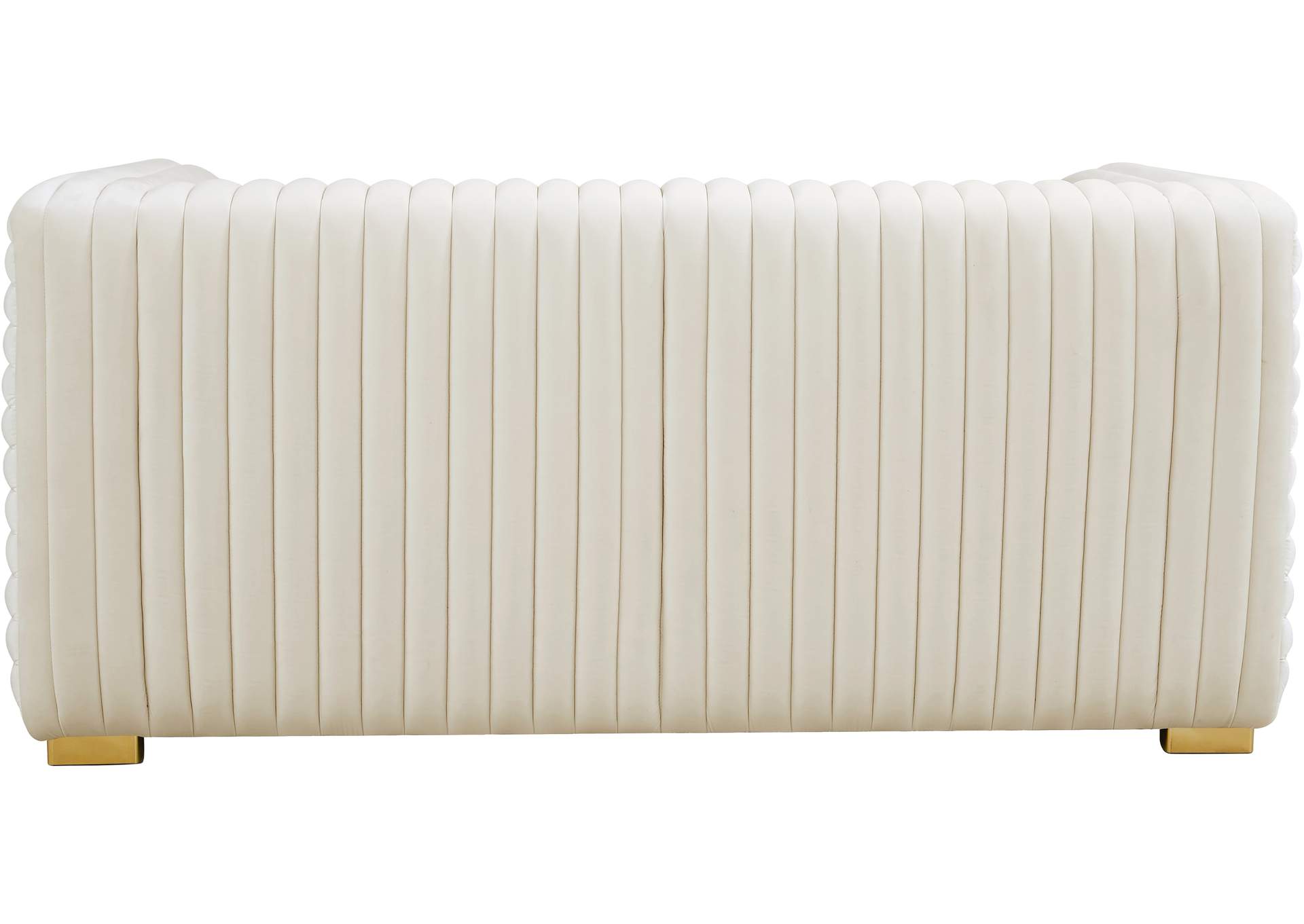 Ravish Cream Velvet Loveseat,Meridian Furniture