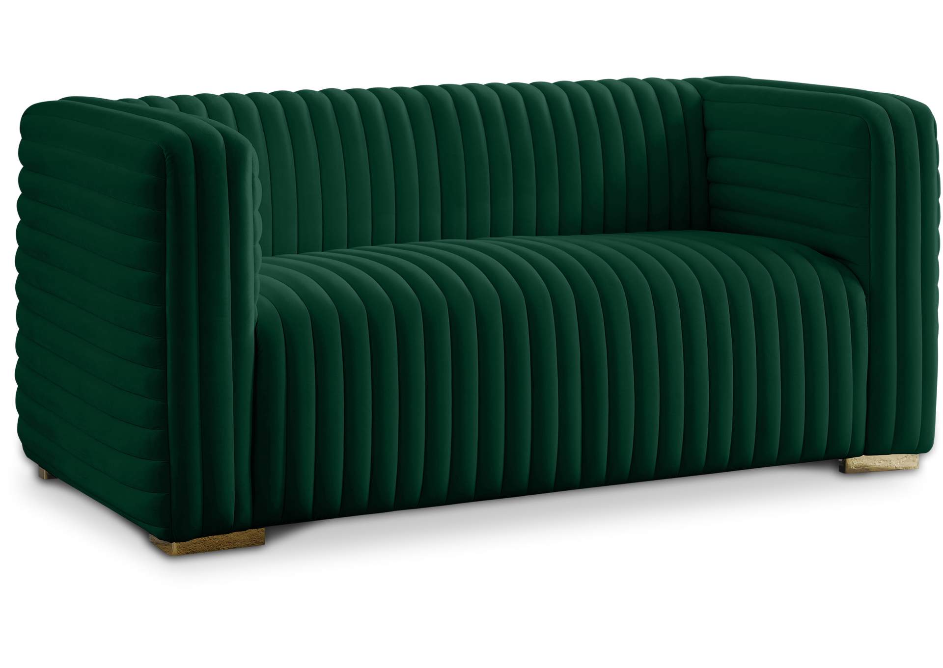 Ravish Green Velvet Loveseat,Meridian Furniture