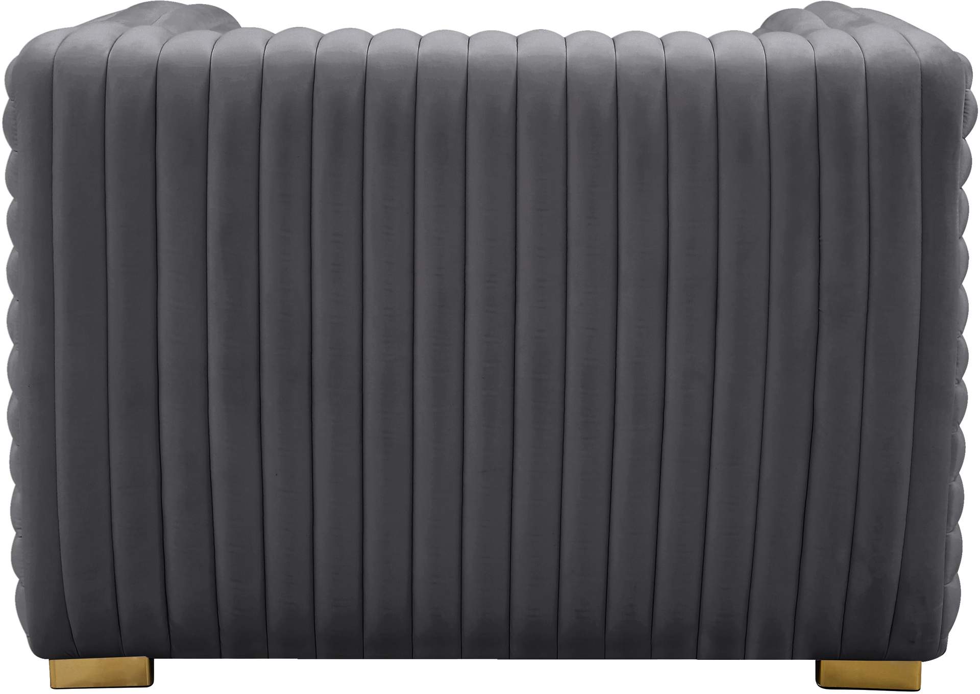 Ravish Grey Velvet Chair,Meridian Furniture