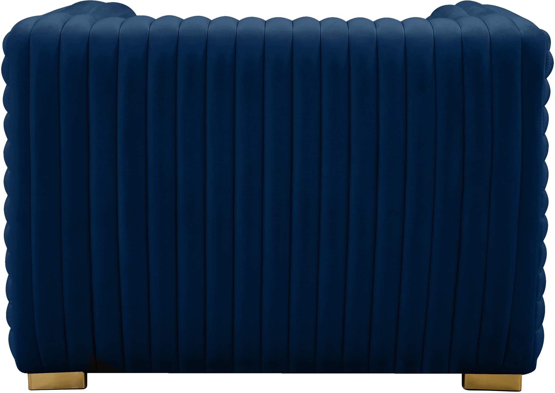 Ravish Navy Velvet Chair,Meridian Furniture