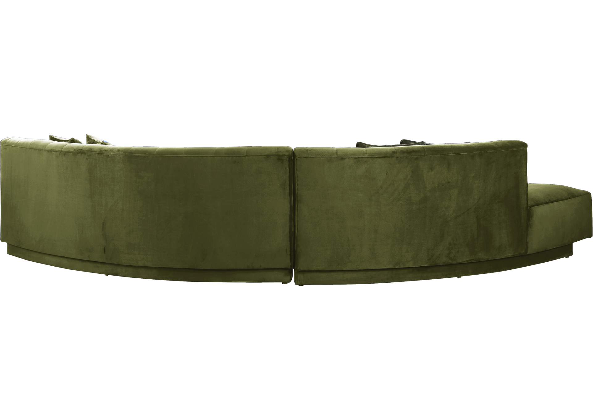 Kenzi Olive Velvet 2 Piece Sectional,Meridian Furniture