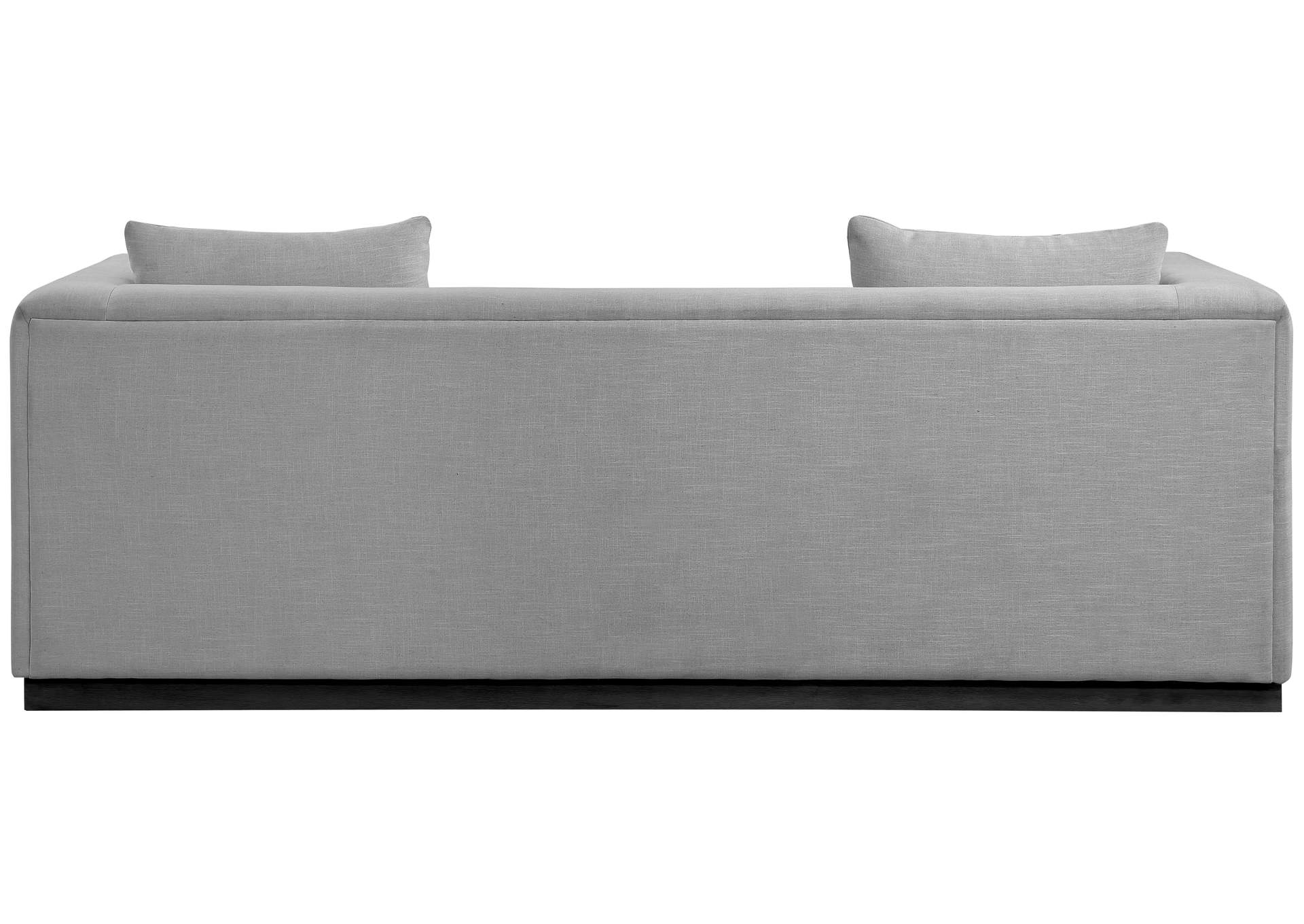 Alfie Grey Linen Textured Fabic Sofa,Meridian Furniture