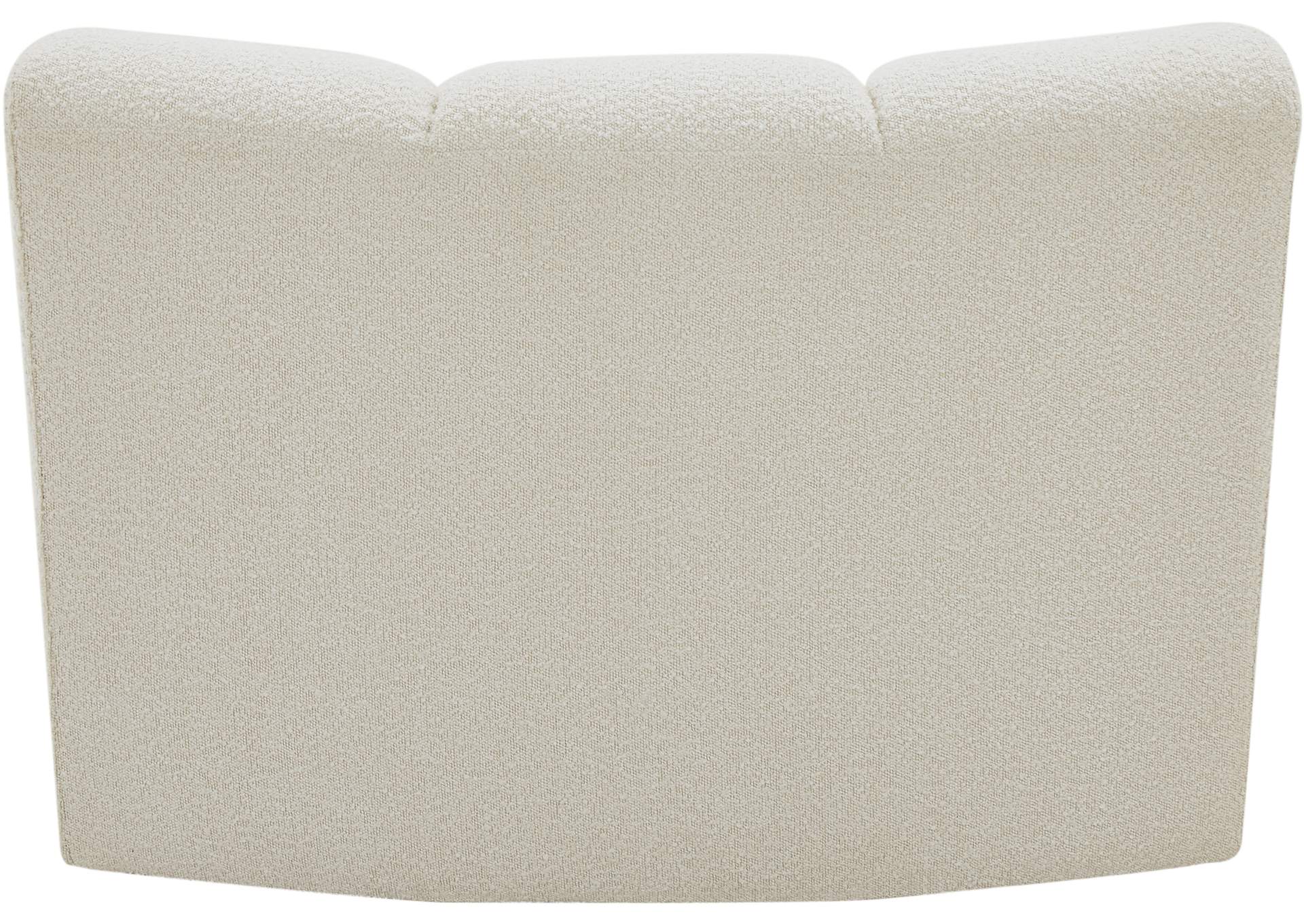 Infinity Cream Boucle Fabric Modular Chair,Meridian Furniture