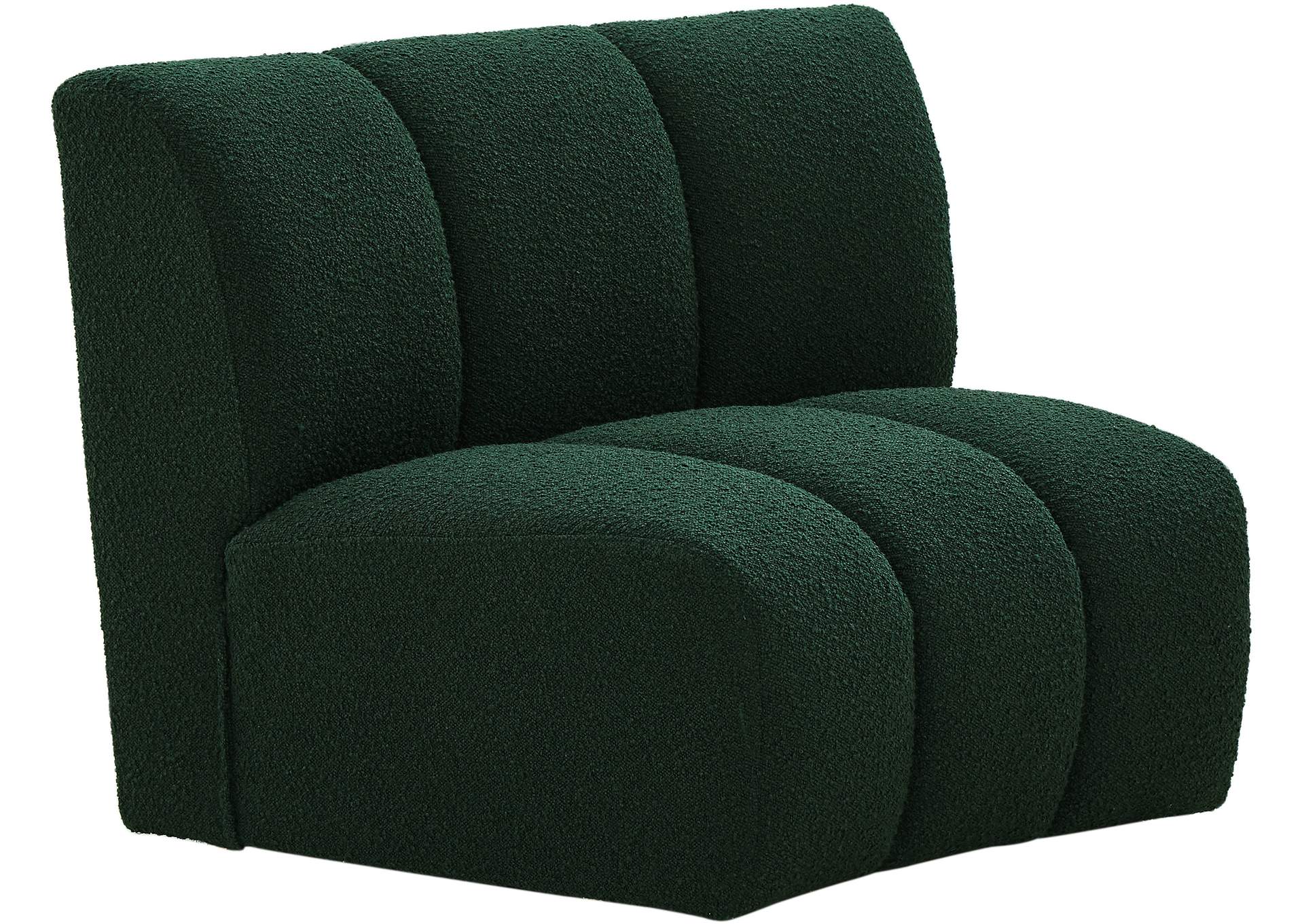 Infinity Green Boucle Fabric Modular Chair,Meridian Furniture