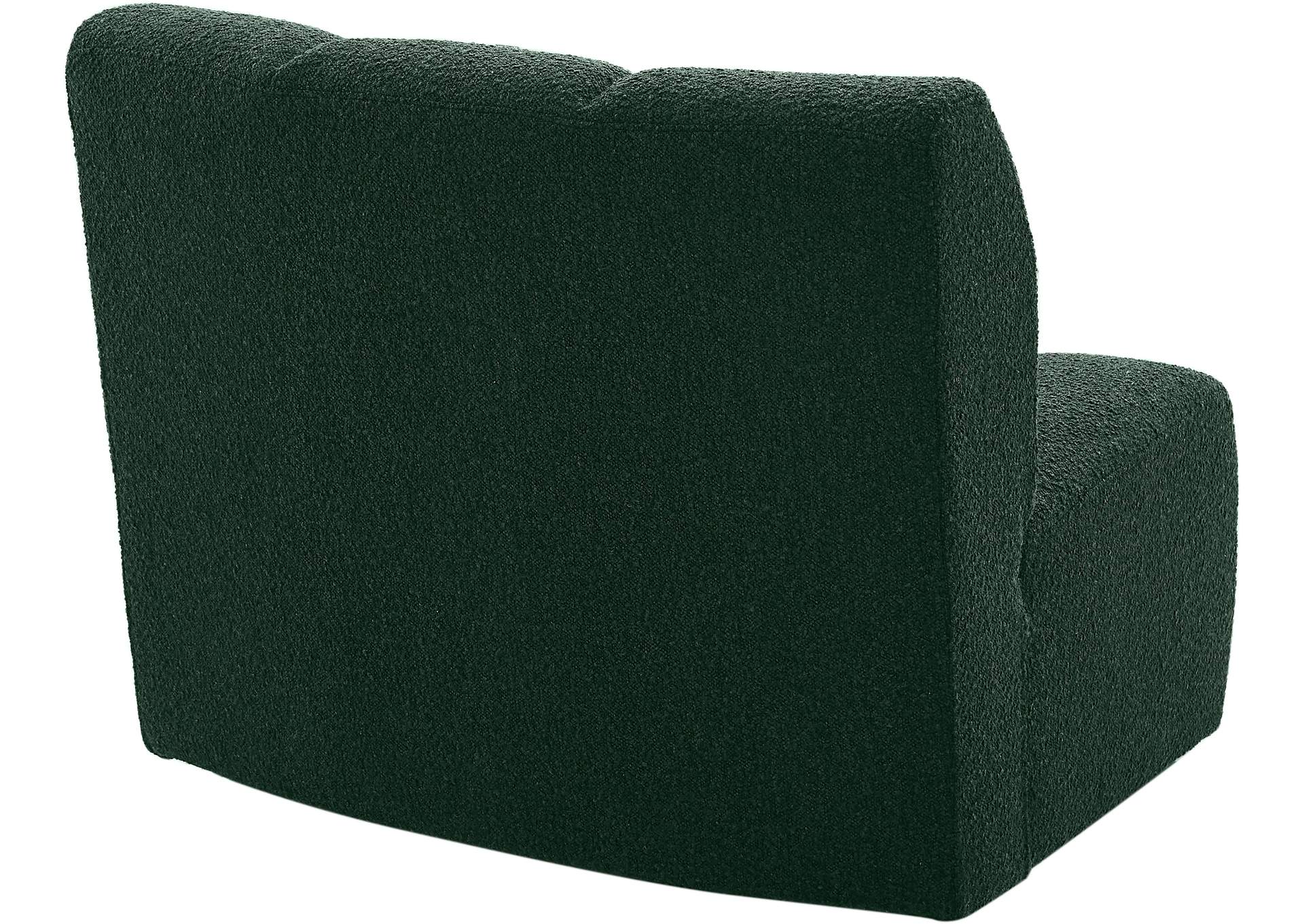 Infinity Green Boucle Fabric Modular Chair,Meridian Furniture