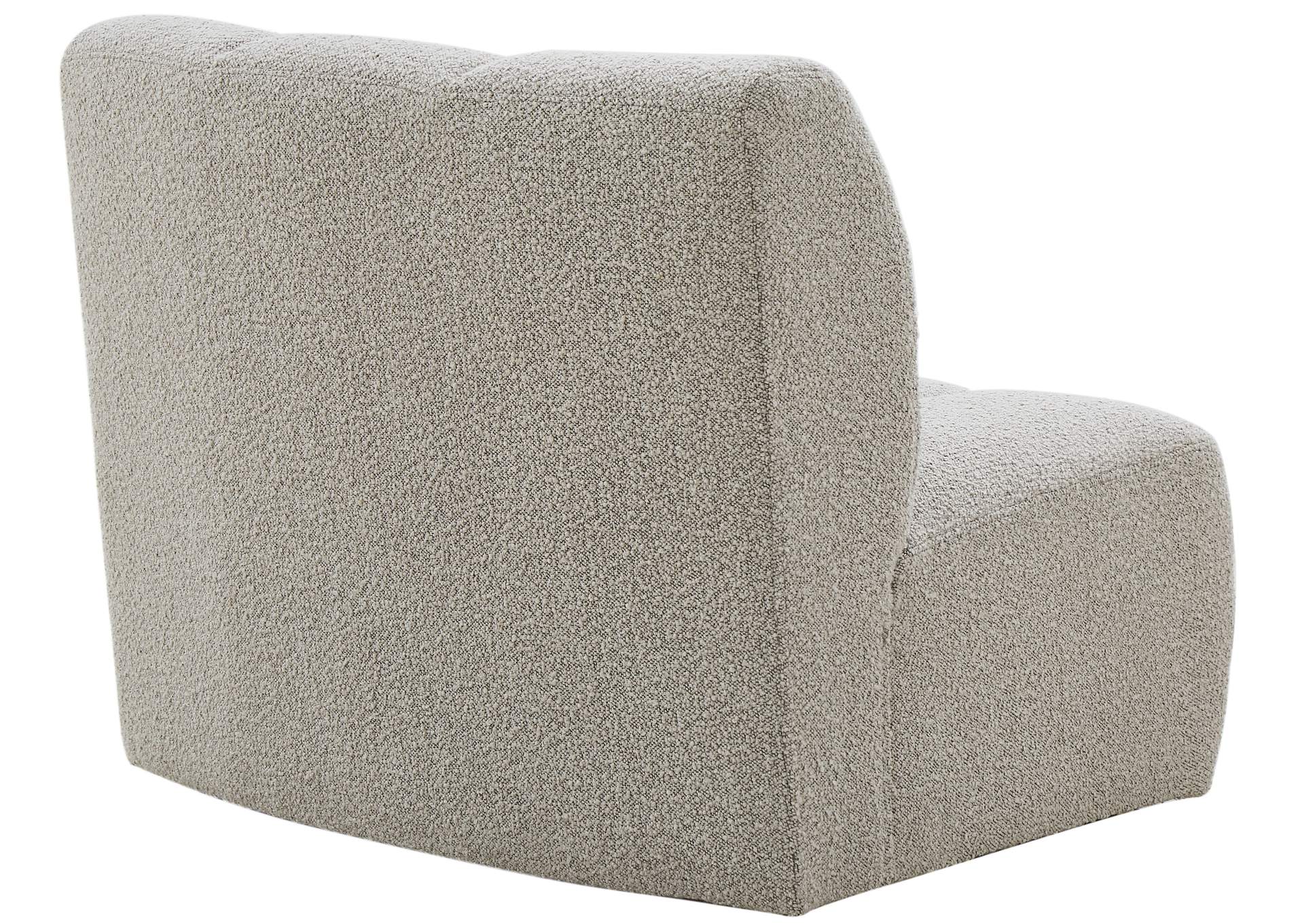 Infinity Brown Boucle Fabric Modular Chair,Meridian Furniture