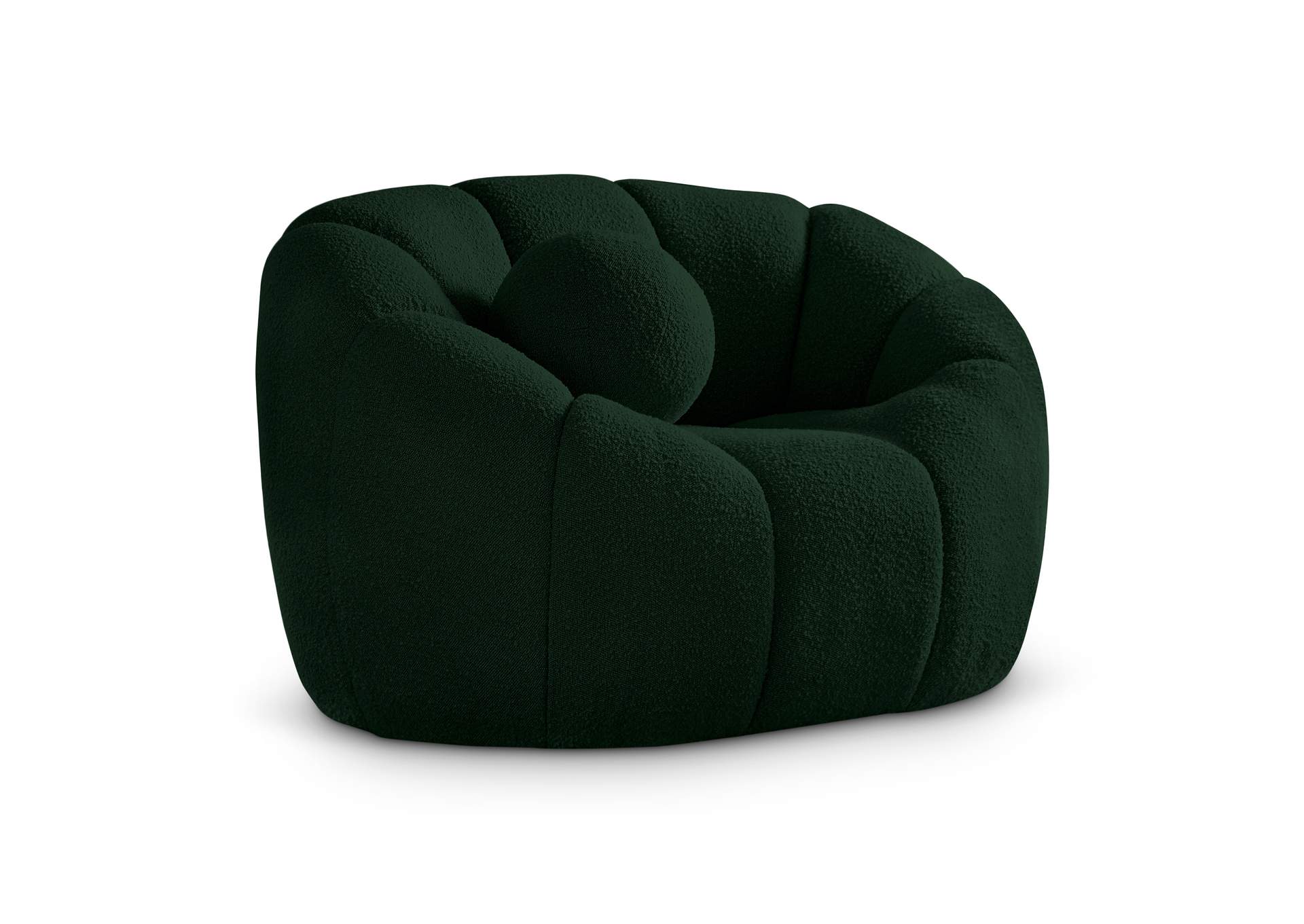 Elijah Green Boucle Fabric Chair,Meridian Furniture