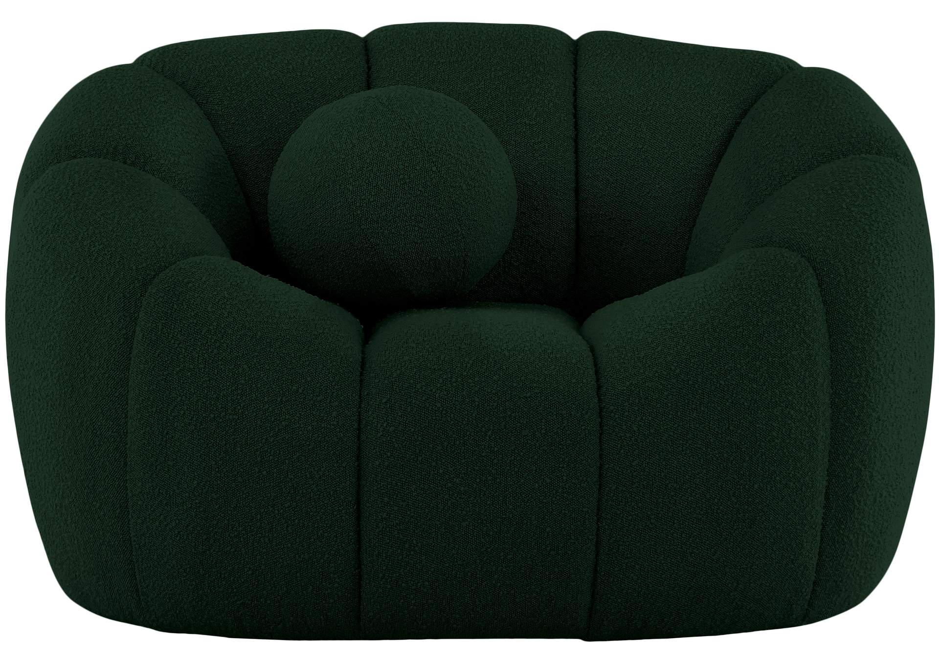 Elijah Green Boucle Fabric Chair,Meridian Furniture