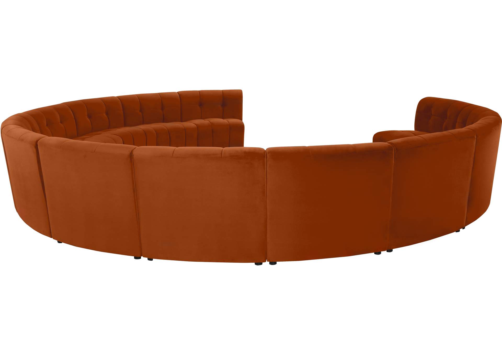 Limitless Cognac Velvet 13 Piece Modular Sectional,Meridian Furniture