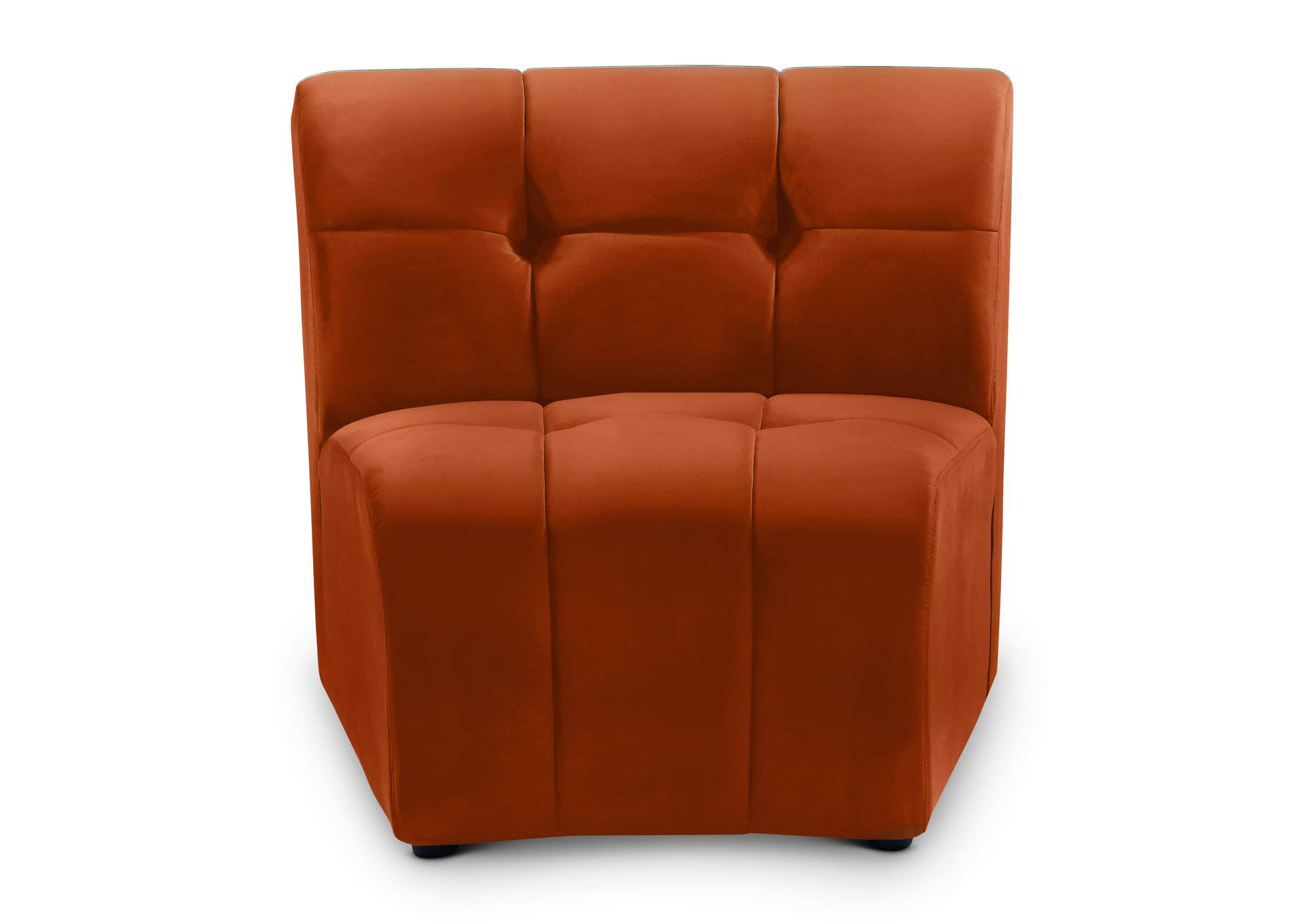 Limitless Cognac Velvet Modular Chair,Meridian Furniture