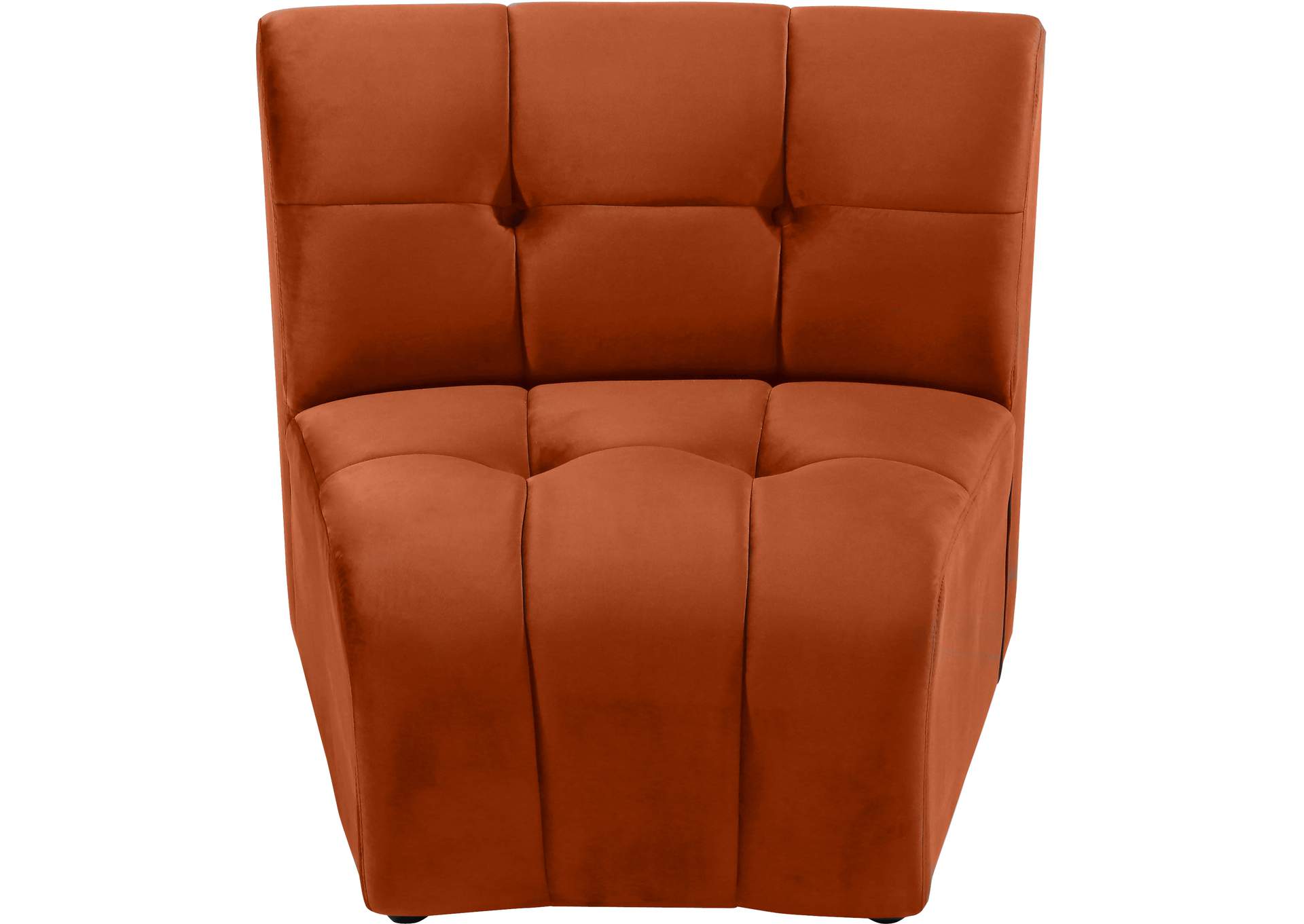 Limitless Cognac Velvet Modular Chair,Meridian Furniture