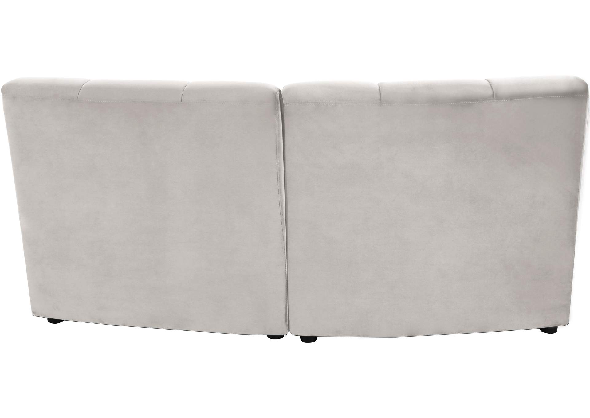 Limitless Cream Velvet 2 Piece Modular Sectional,Meridian Furniture