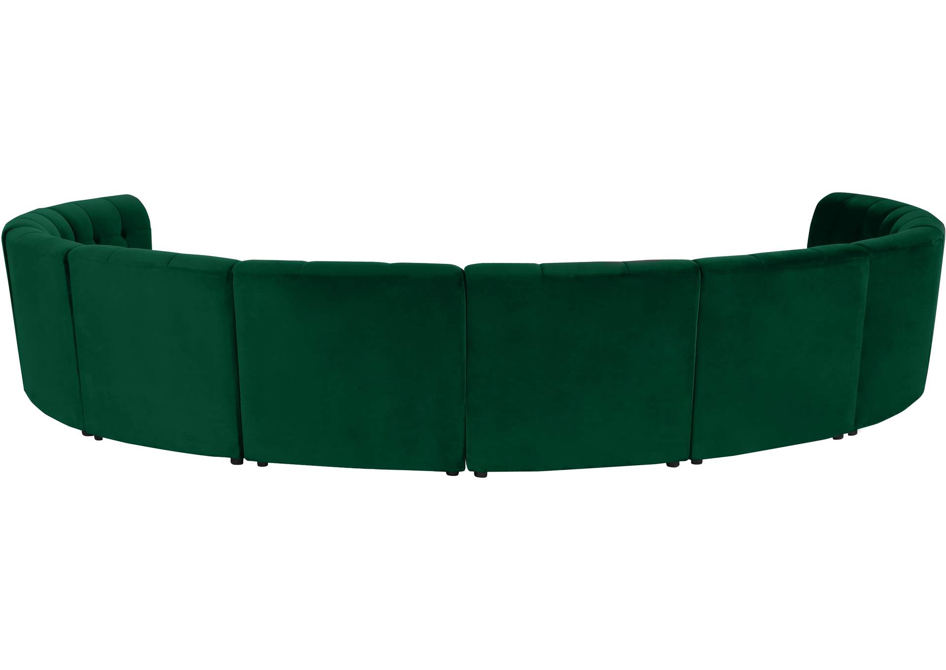 Limitless Green Velvet 10 Piece Modular Sectional,Meridian Furniture