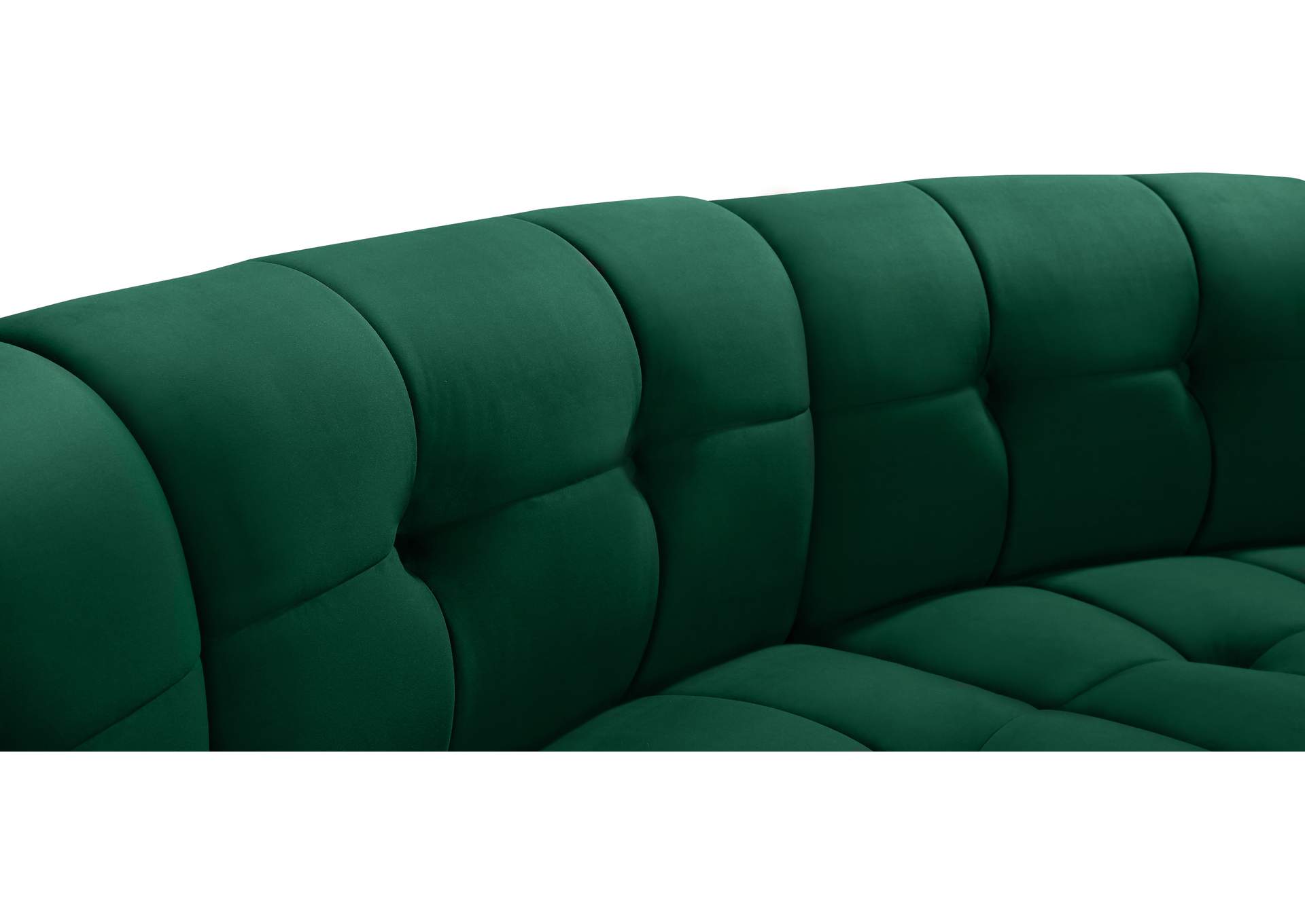 Limitless Green Velvet 15 Piece Modular Sectional,Meridian Furniture