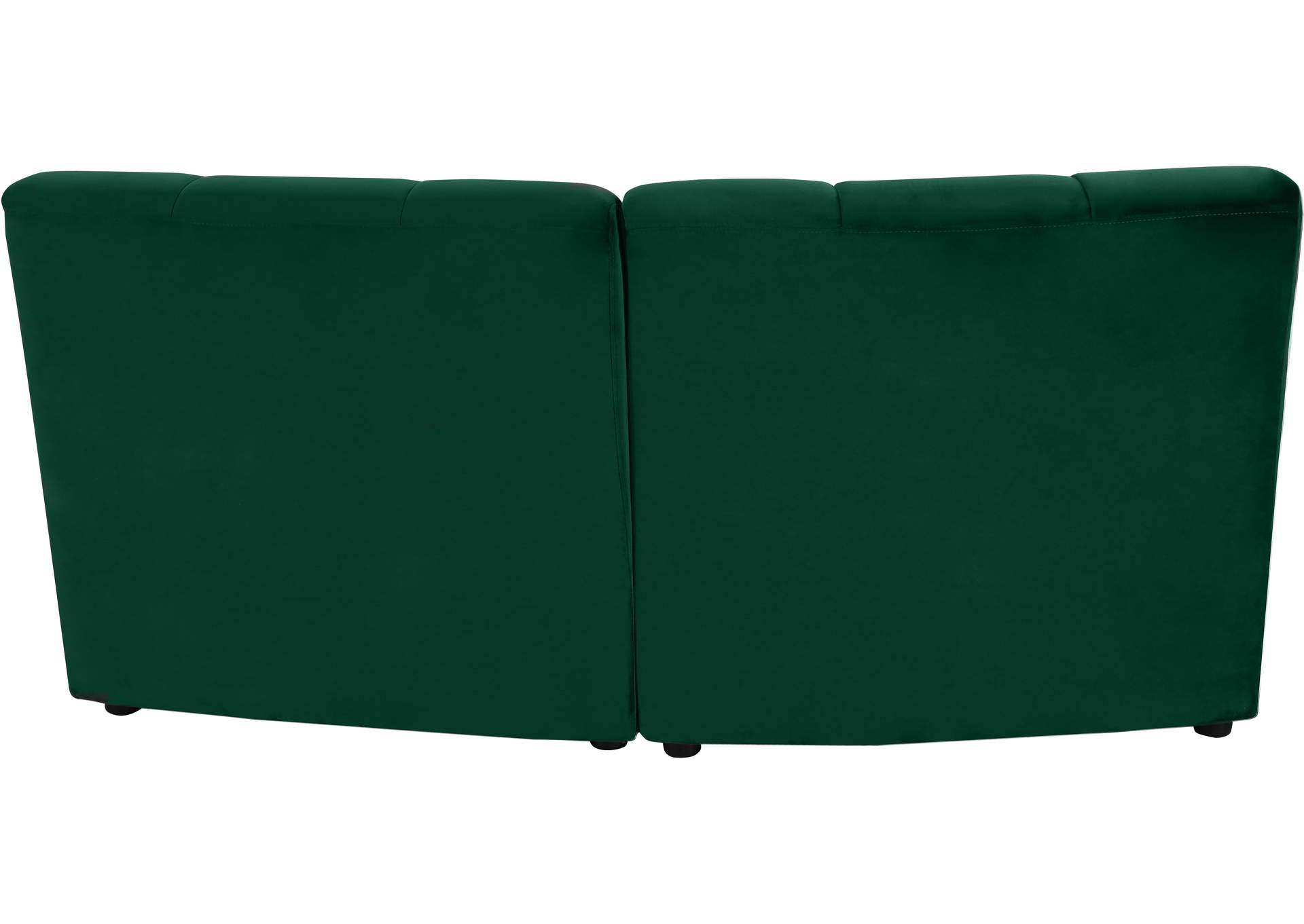 Limitless Green Velvet 2 Piece Modular Sectional,Meridian Furniture